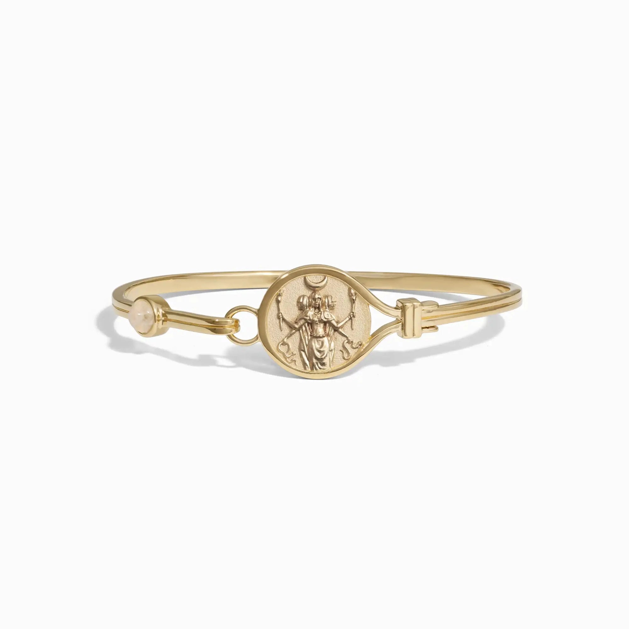 Awe Inspired - Goddess Cuff Bracelet - 14K Yellow Gold Vermeil Hecate