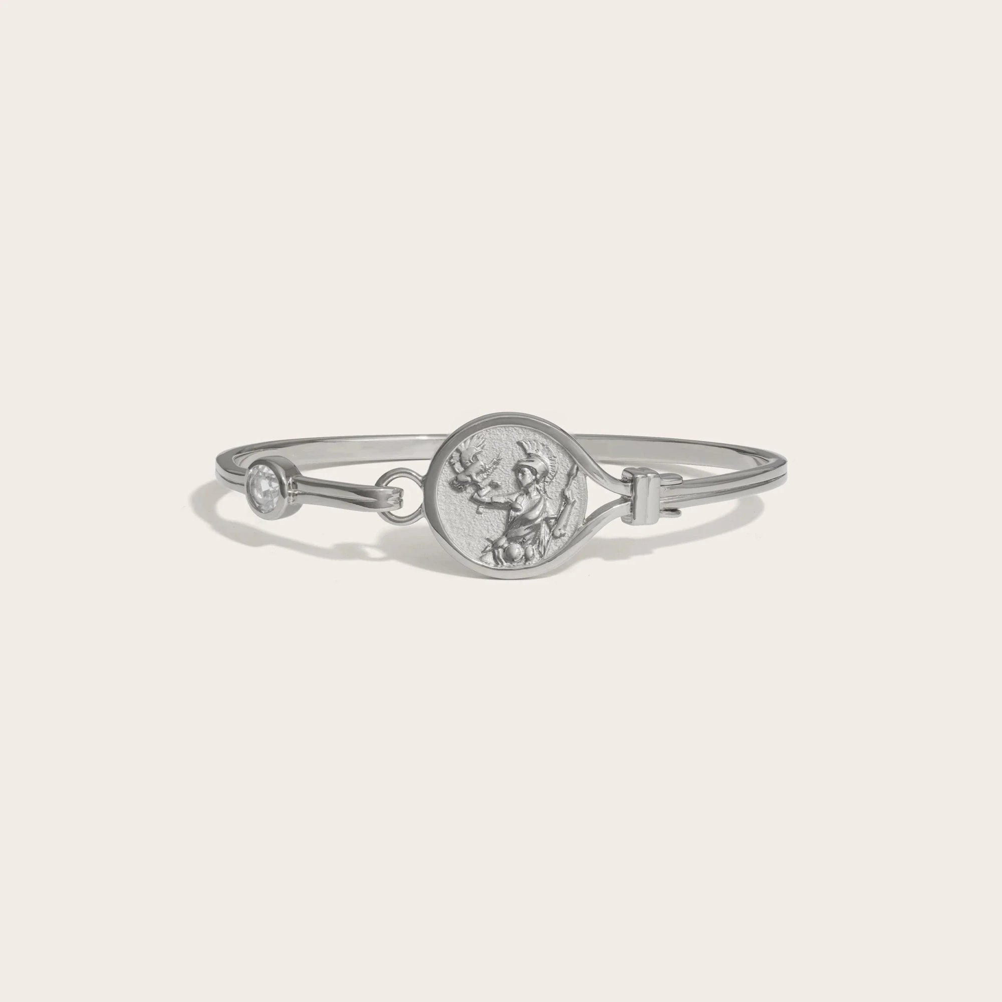 Awe Inspired - Goddess Cuff Bracelet - 925 Sterling Silver 6.3" Athena