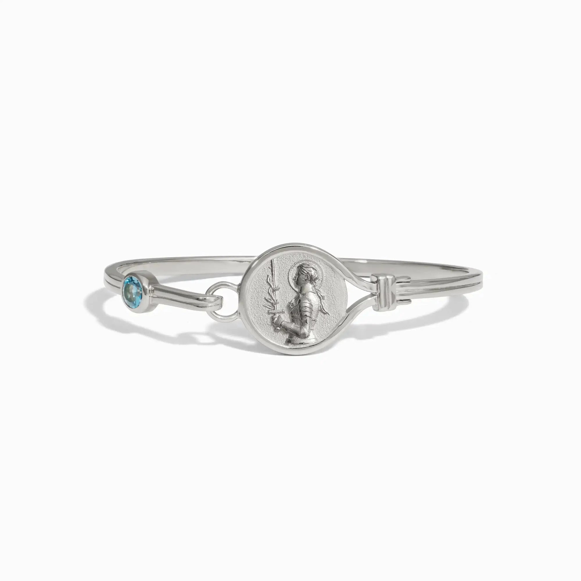 Awe Inspired - Goddess Cuff Bracelet - 925 Sterling Silver 6.7" Joan of Arc