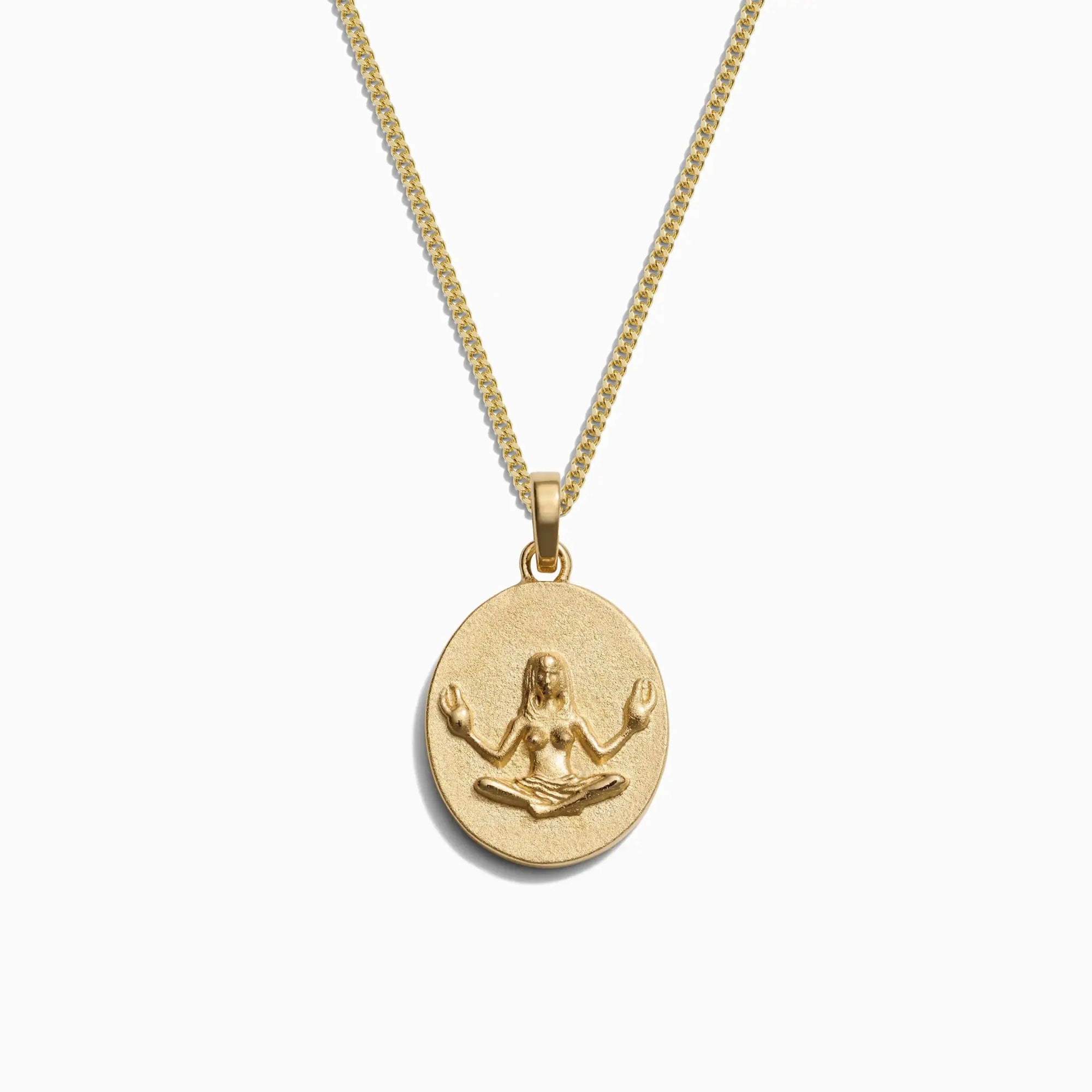 Awe Inspired - Men's Zodiac Necklace - 14K Yellow Gold Vermeil Cancer 22" Cuban Chain