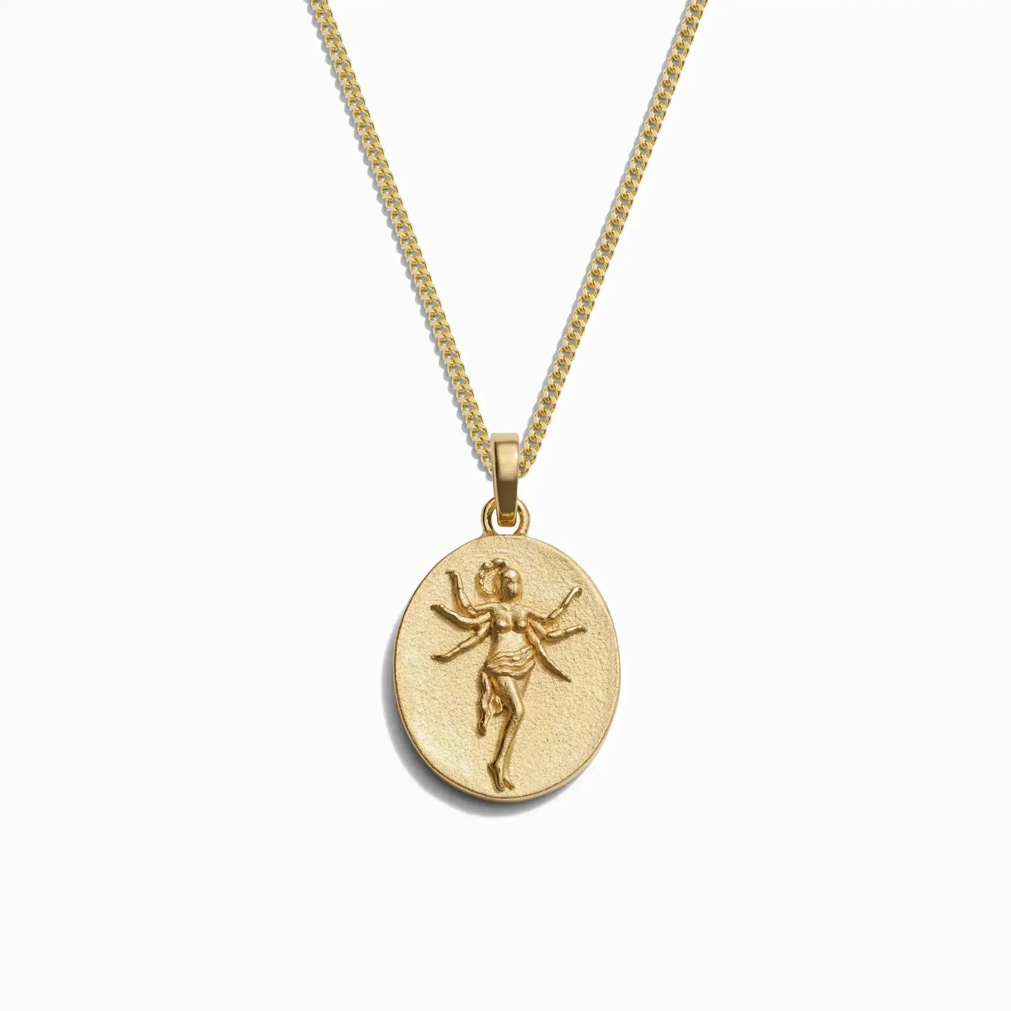 Awe Inspired - Men's Zodiac Necklace - 14K Yellow Gold Vermeil Scorpio 22" Cuban Chain