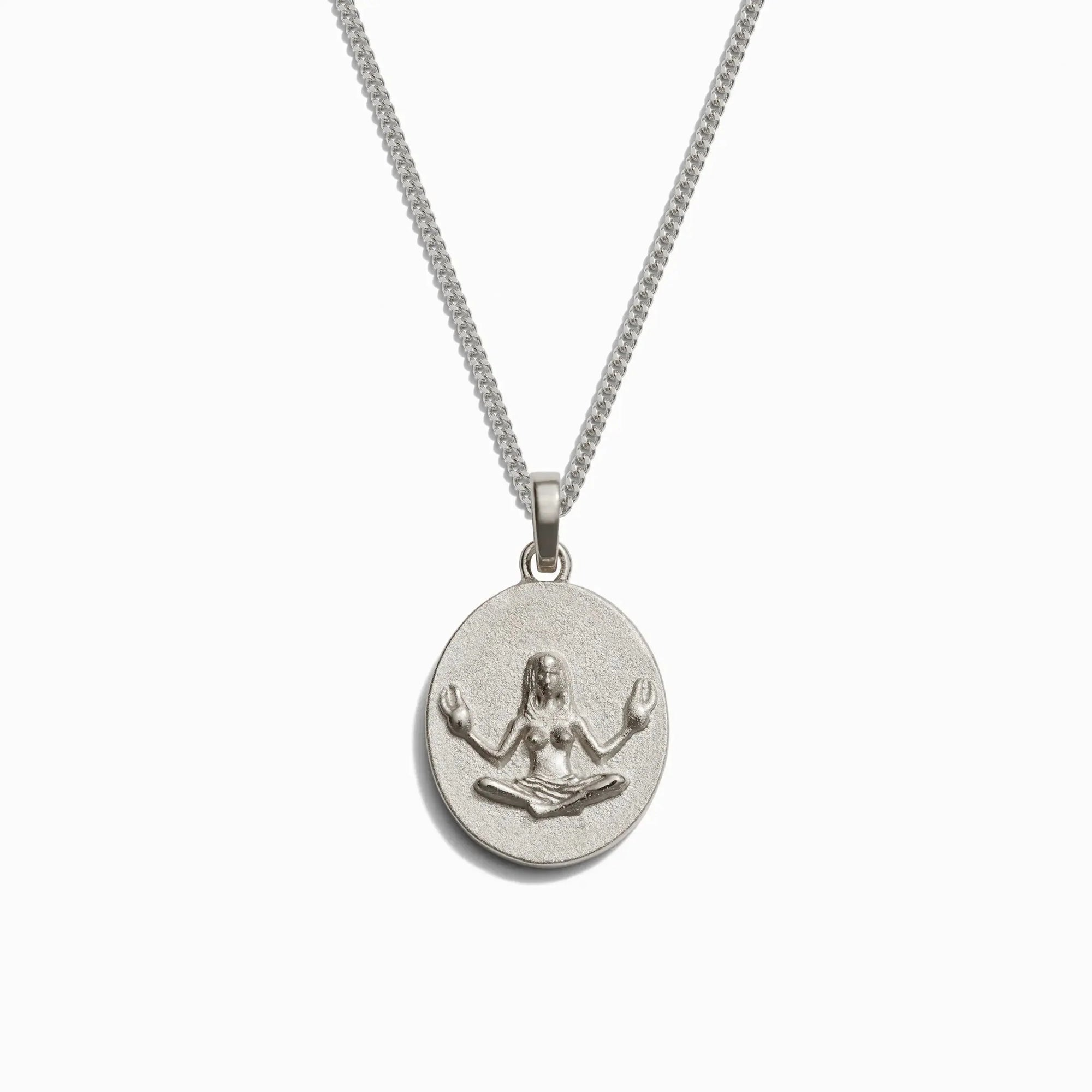 Awe Inspired - Men's Zodiac Necklace - 925 Sterling Silver Cancer 22" Cuban Chain