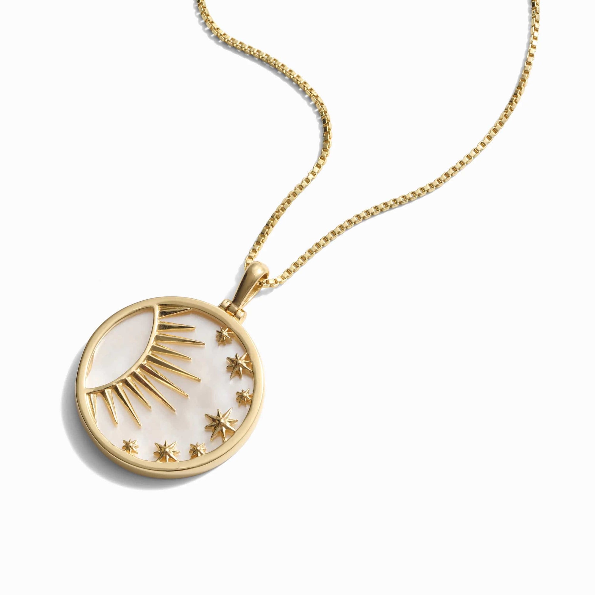 Awe Inspired - Celestial Mother of Pearl Necklace -