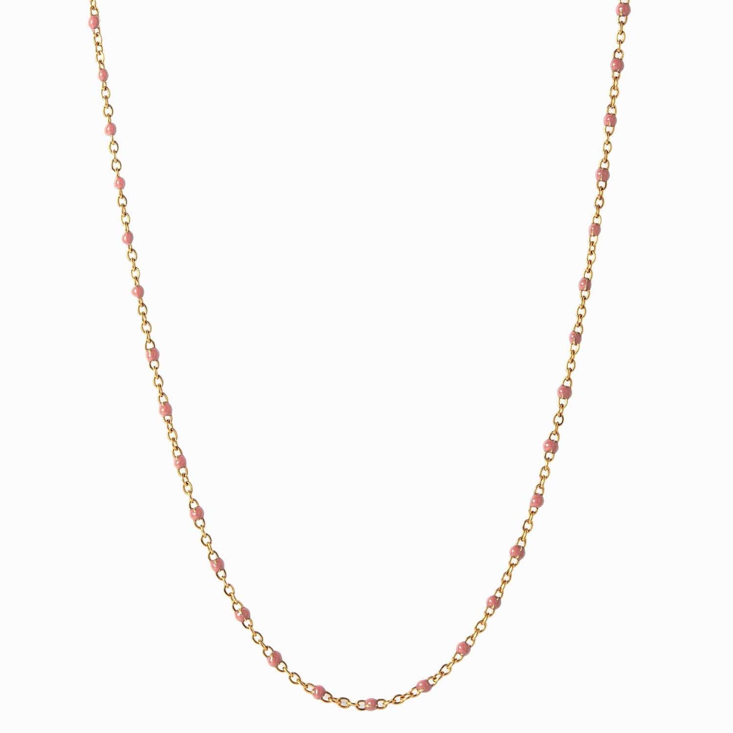 Awe Inspired - Mint Colored Enamel Necklace -
