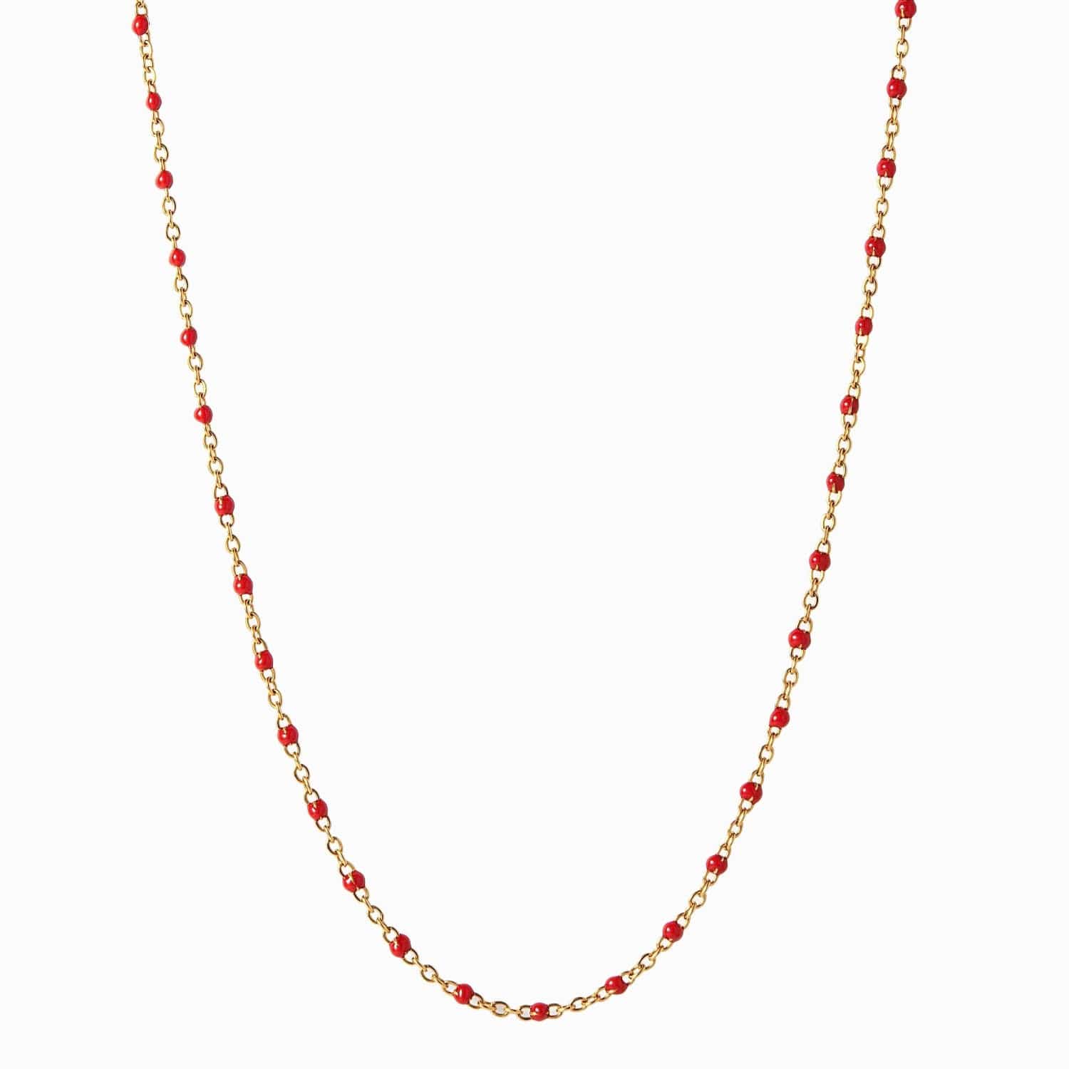 Awe Inspired - Mint Colored Enamel Necklace -
