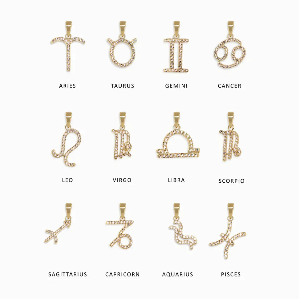 Awe Inspired - Gemstone Zodiac on Saturn Chain -
