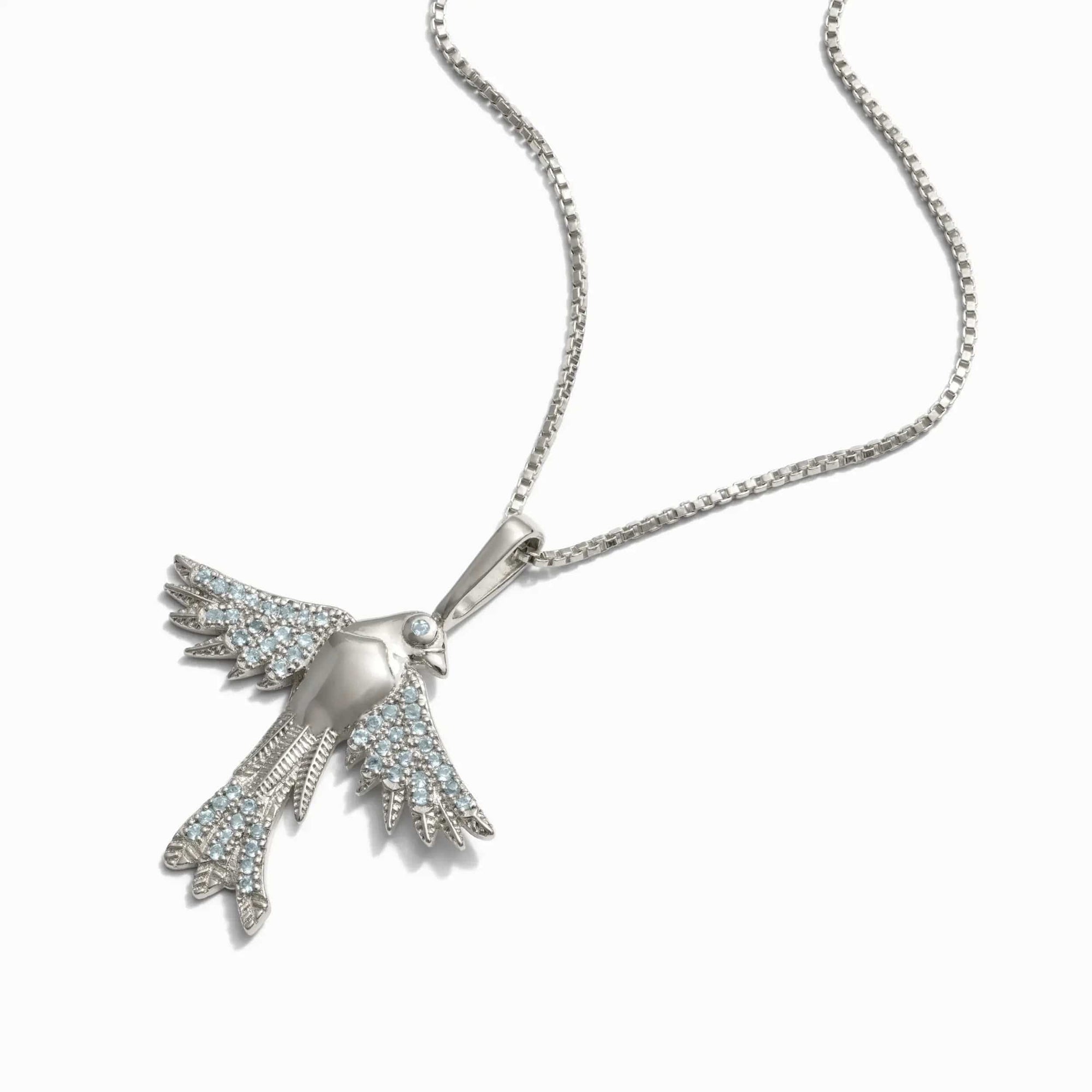 Awe Inspired - Suffragist Bluebird Necklace -