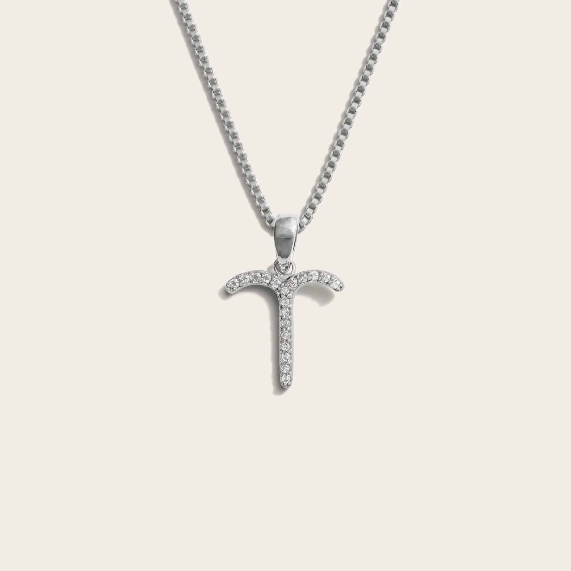 Awe Inspired - Zodiac Gemstone Necklace - 925 Sterling Silver Aries Mini