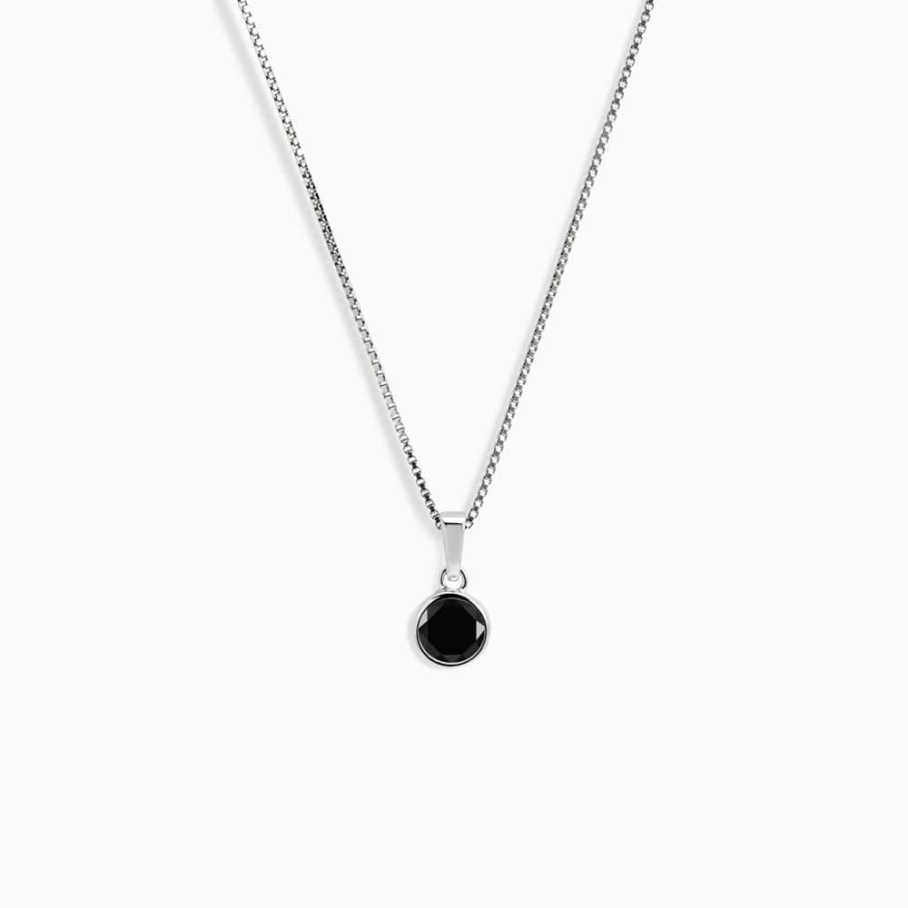 Awe Inspired - Gemstone Necklace - 925 Sterling Silver Black Onyx