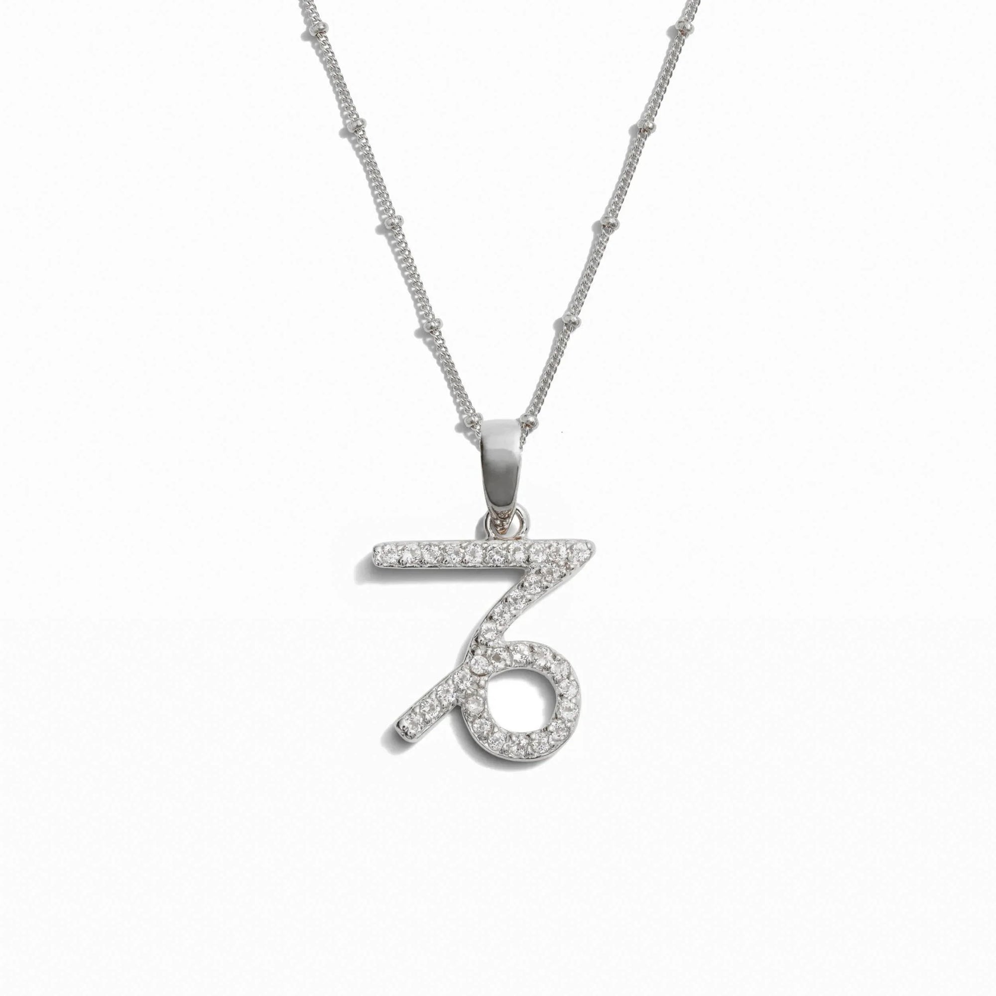 Awe Inspired - Gemstone Zodiac on Saturn Chain - 925 Sterling Silver Capricorn 20-22" Saturn Chain