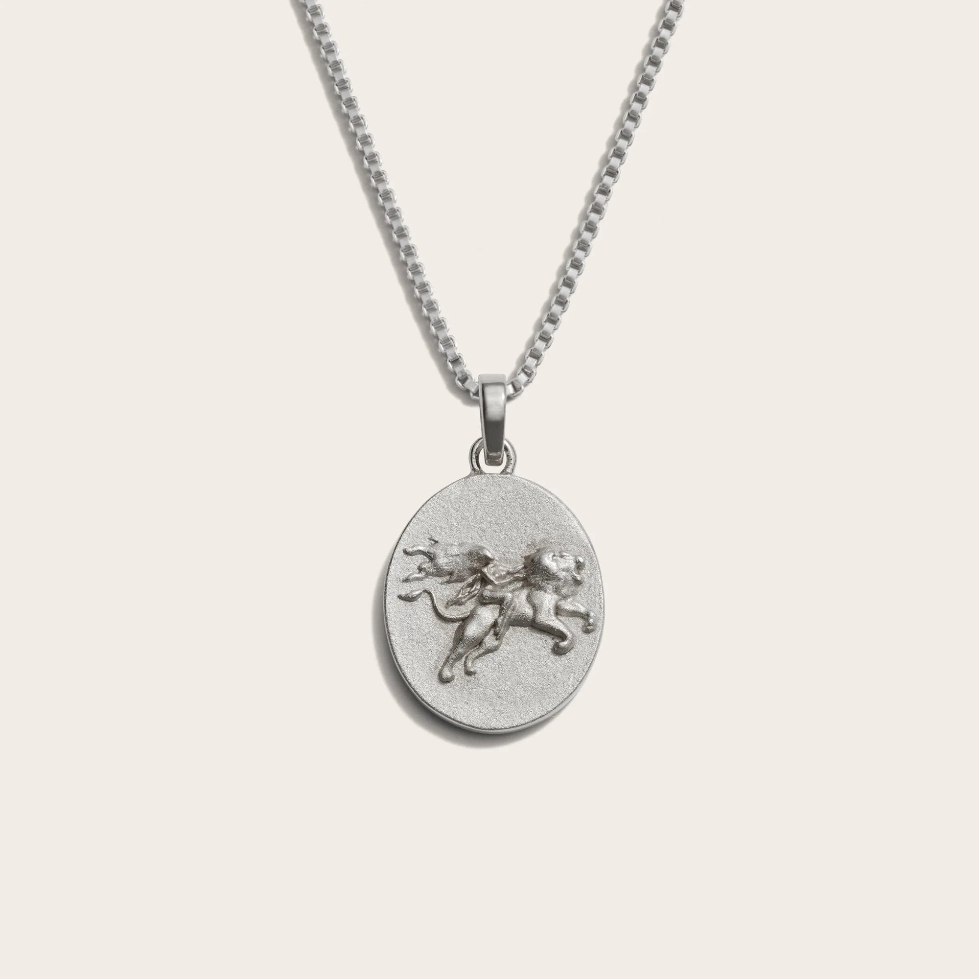 Awe Inspired - Zodiac Goddess Necklace - 925 Sterling Silver Leo Standard