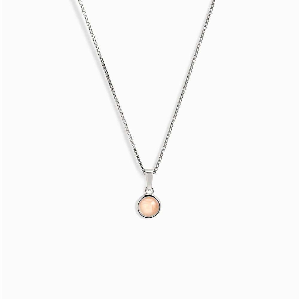 Awe Inspired - Gemstone Necklace - 925 Sterling Silver Rose Quartz
