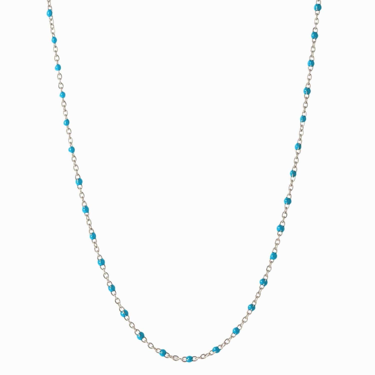 Awe Inspired - Mint Colored Enamel Necklace -