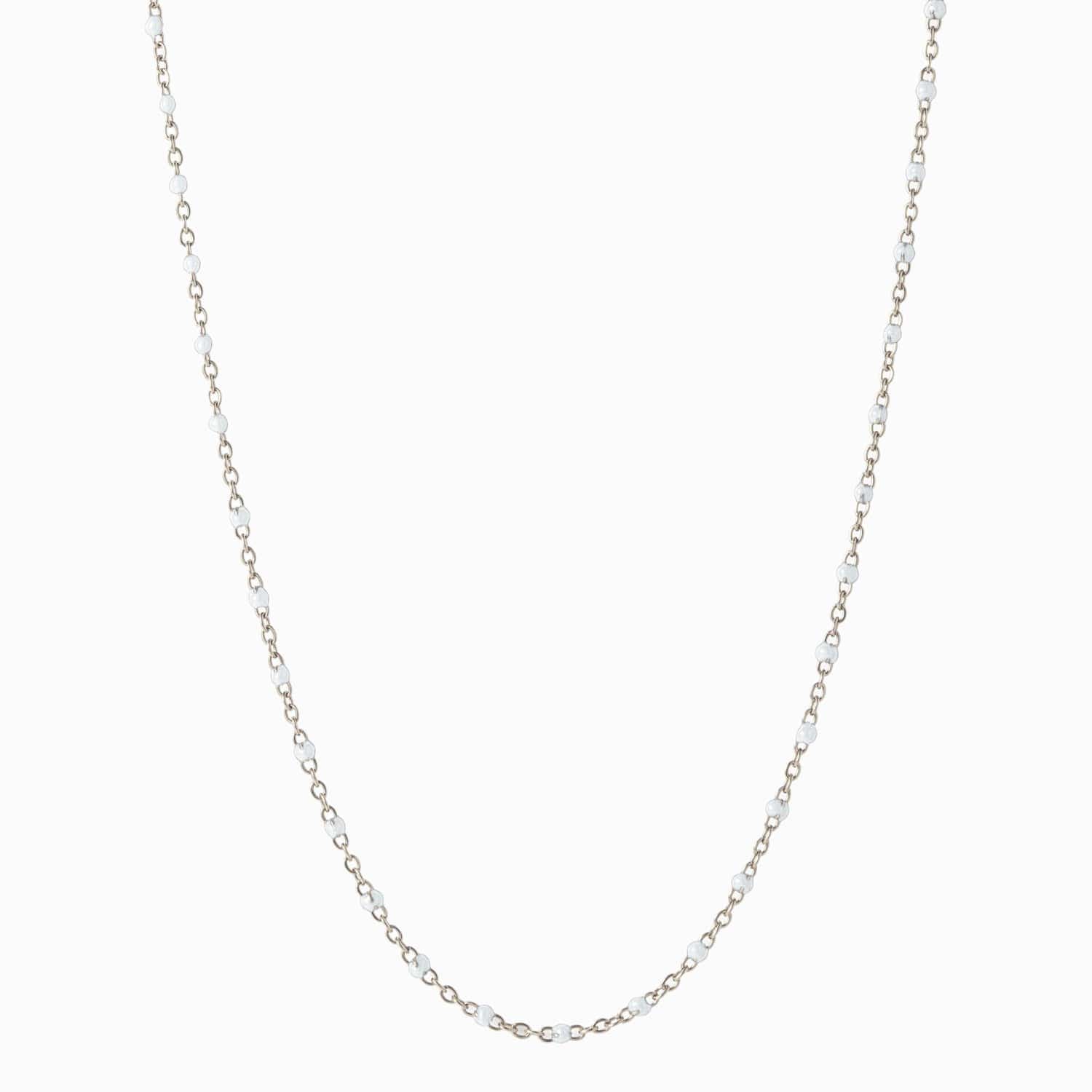 Awe Inspired - Mint Colored Enamel Necklace -