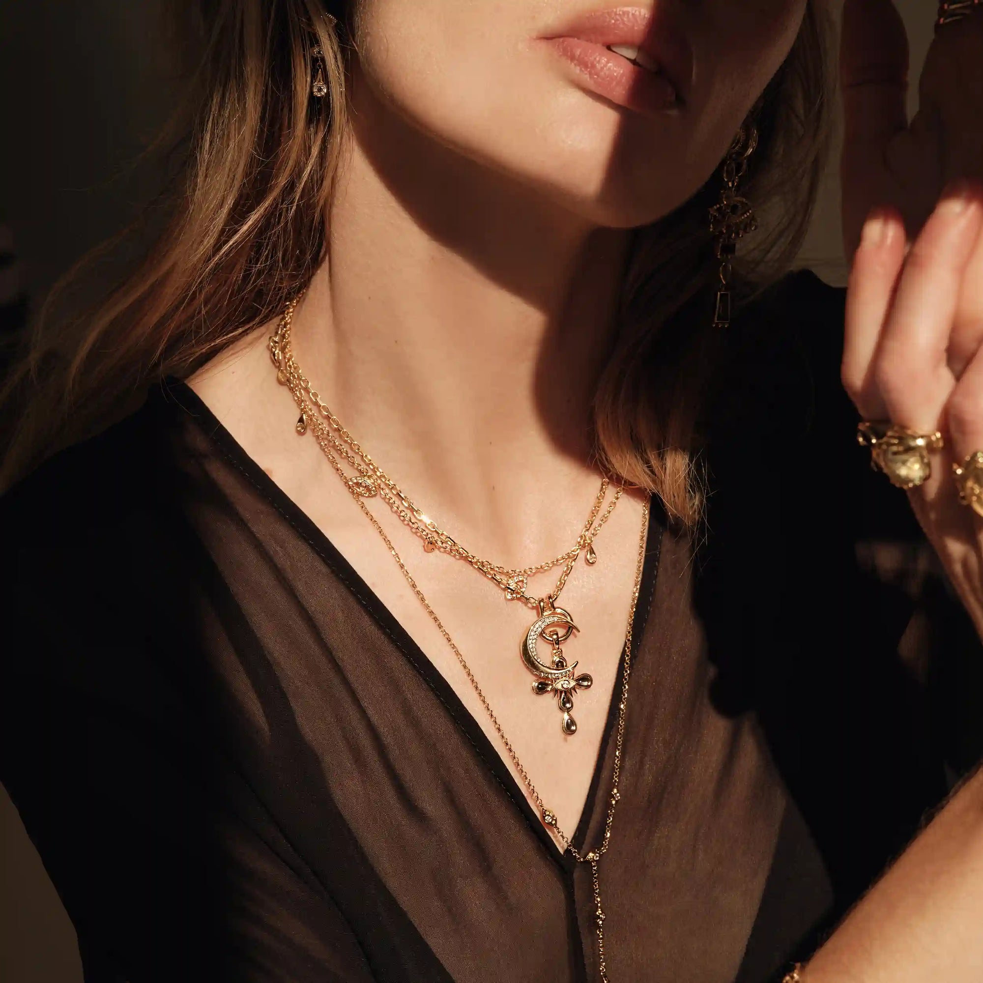 Awe Inspired - Third Eye Cross Amulet -