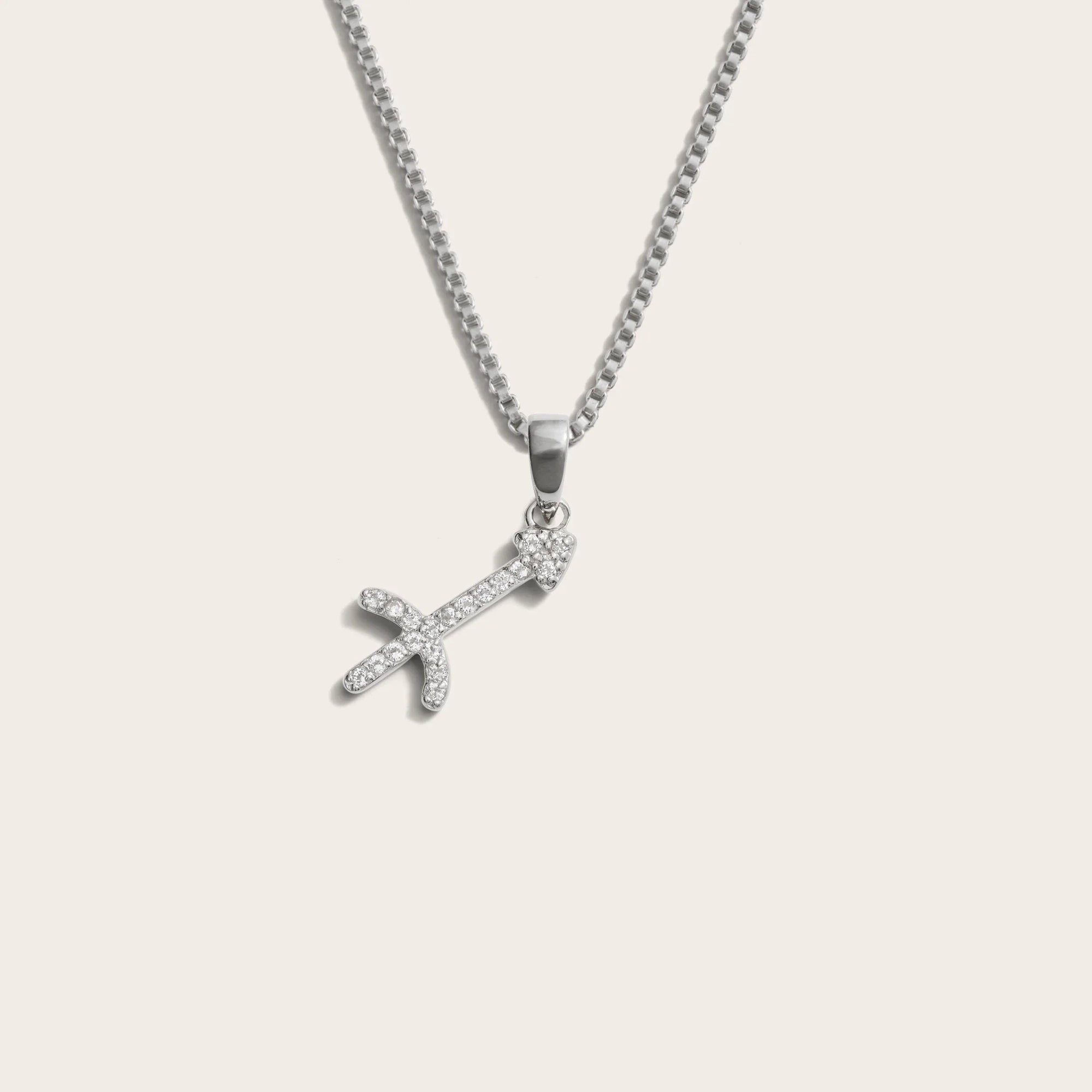 Awe Inspired - Zodiac Gemstone Necklace - 925 Sterling Silver Sagittarius Mini
