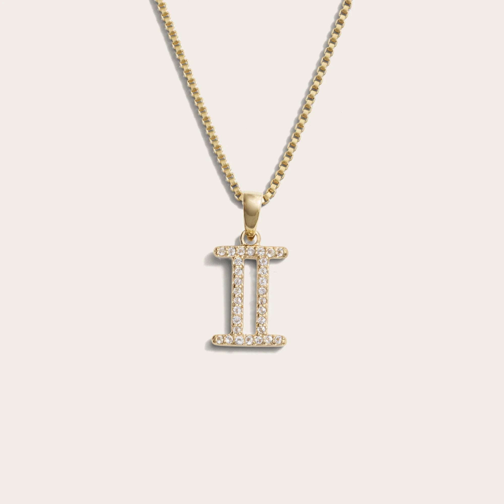 Awe Inspired - Zodiac Gemstone Necklace - 14K Yellow Gold Vermeil Gemini Mini