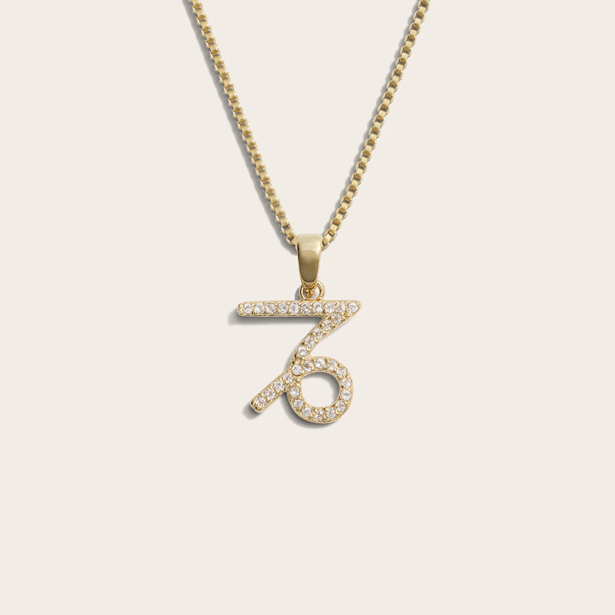 Awe Inspired - Zodiac Gemstone Necklace - 14K Yellow Gold Vermeil Capricorn Mini