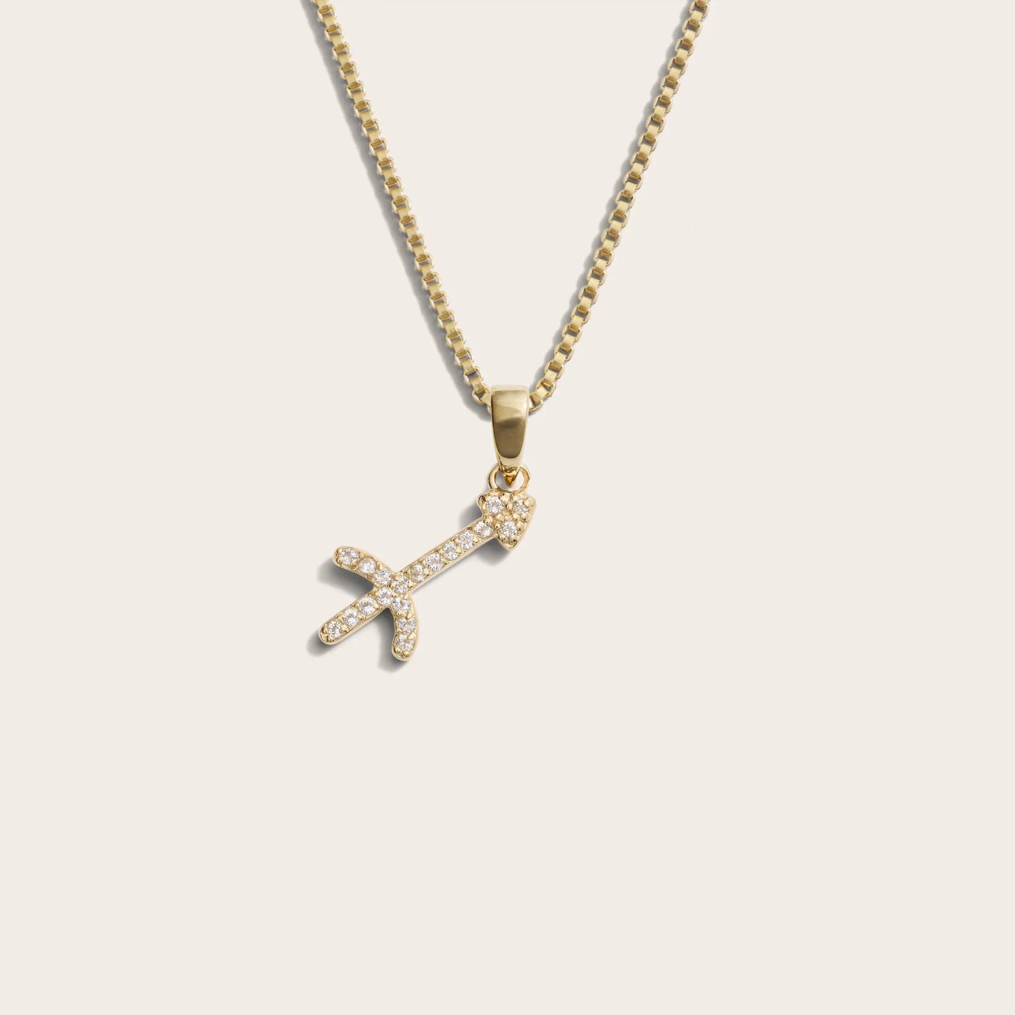 Awe Inspired - Zodiac Gemstone Necklace - 14K Yellow Gold Vermeil Sagittarius Mini