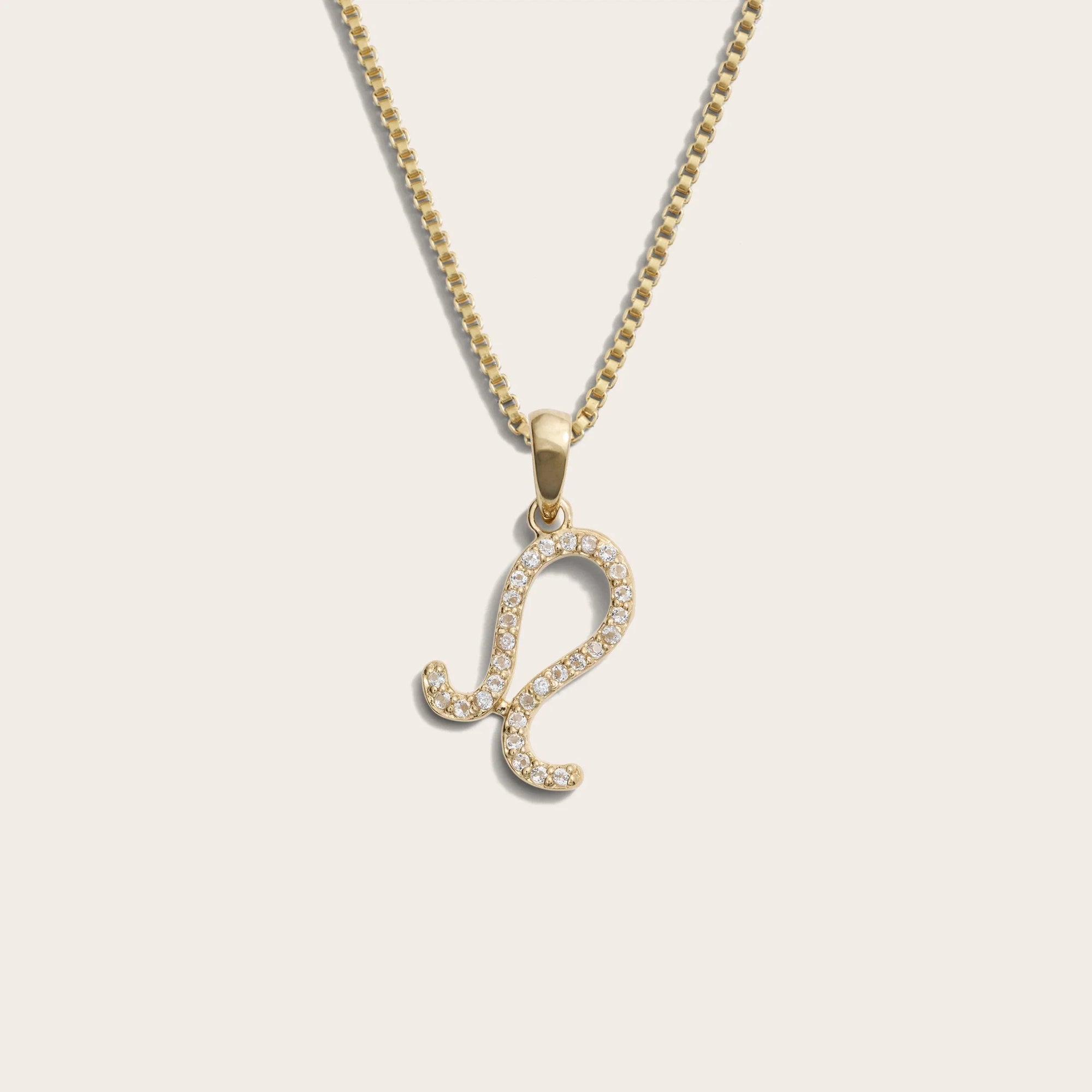 Awe Inspired - Zodiac Gemstone Necklace - 14K Yellow Gold Vermeil Leo Mini