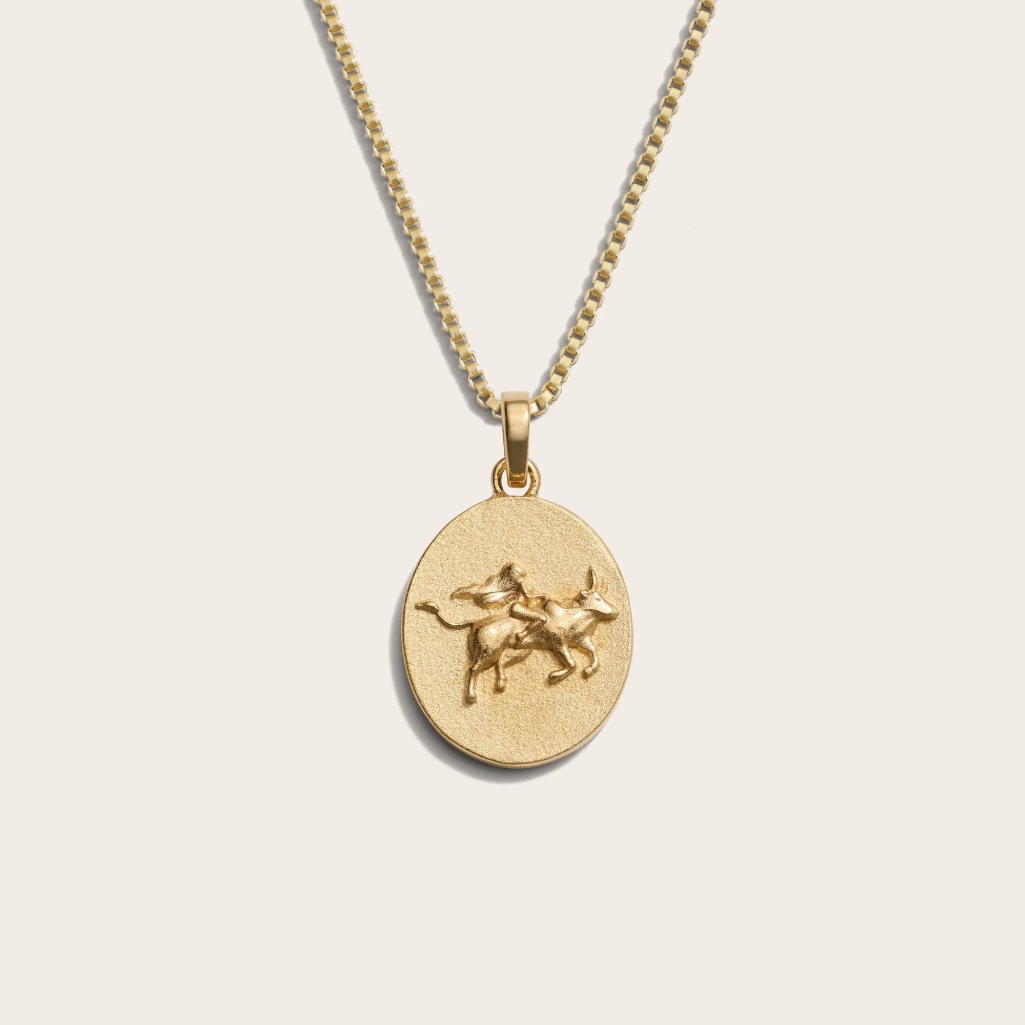 Awe Inspired - Zodiac Goddess Necklace - 14K Yellow Gold Vermeil Taurus Standard