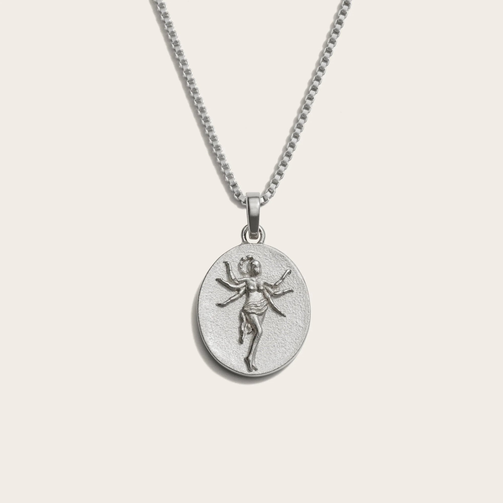 Awe Inspired - Zodiac Goddess Necklace - 925 Sterling Silver Scorpio Standard