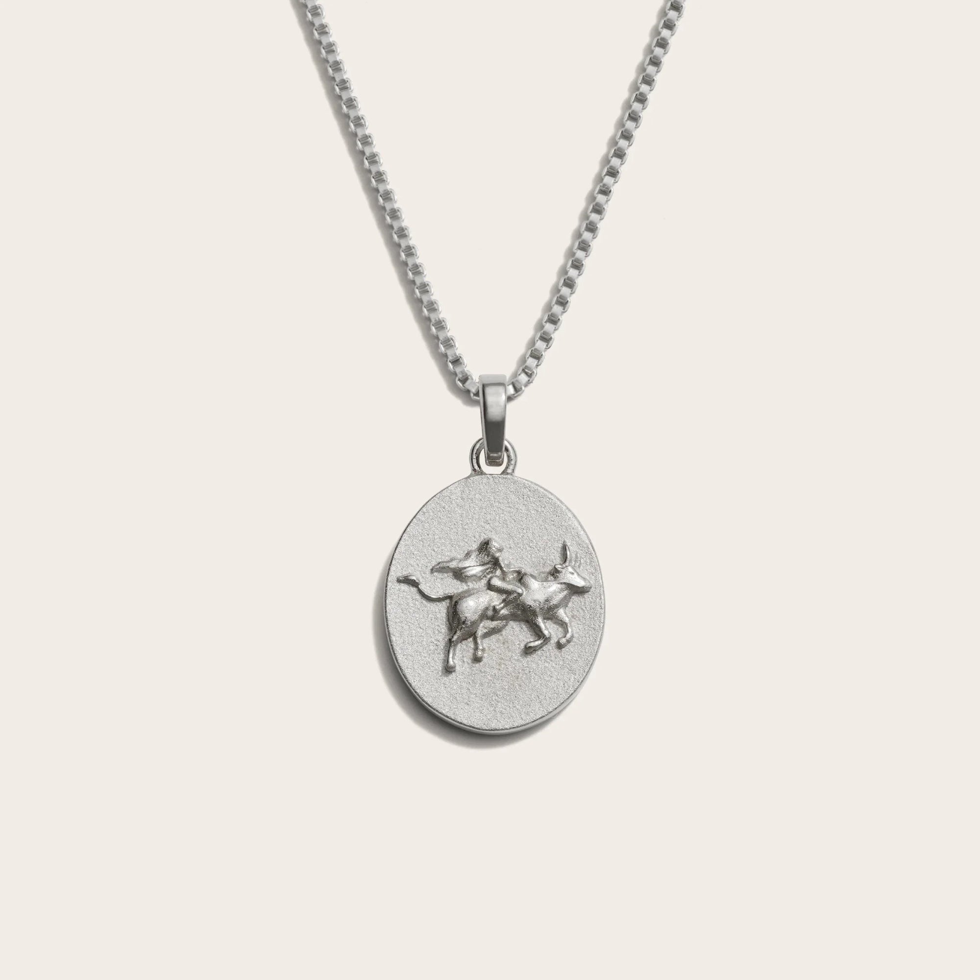Awe Inspired - Zodiac Goddess Necklace - 925 Sterling Silver Taurus Standard