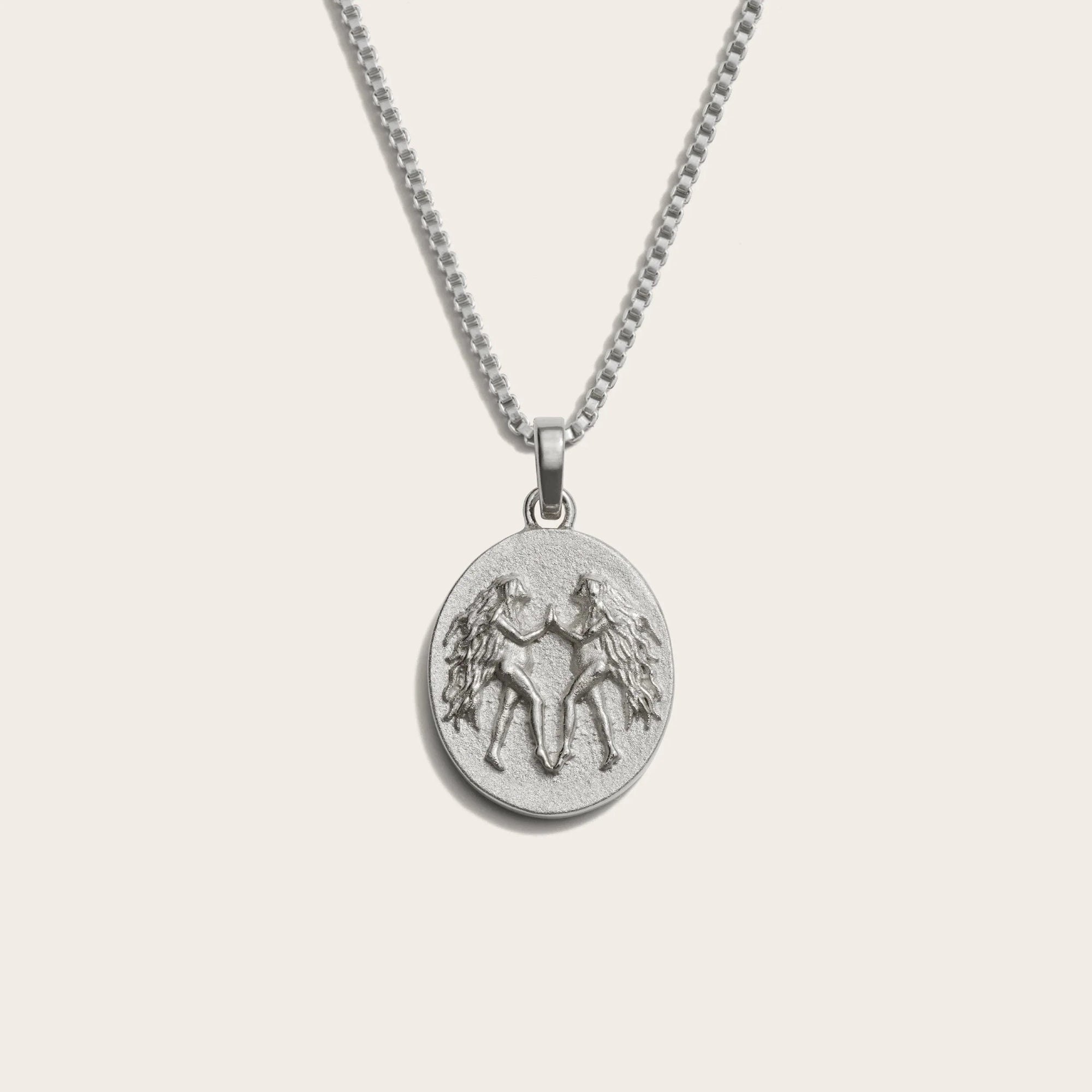 Awe Inspired - Zodiac Goddess Necklace - 925 Sterling Silver Gemini Standard