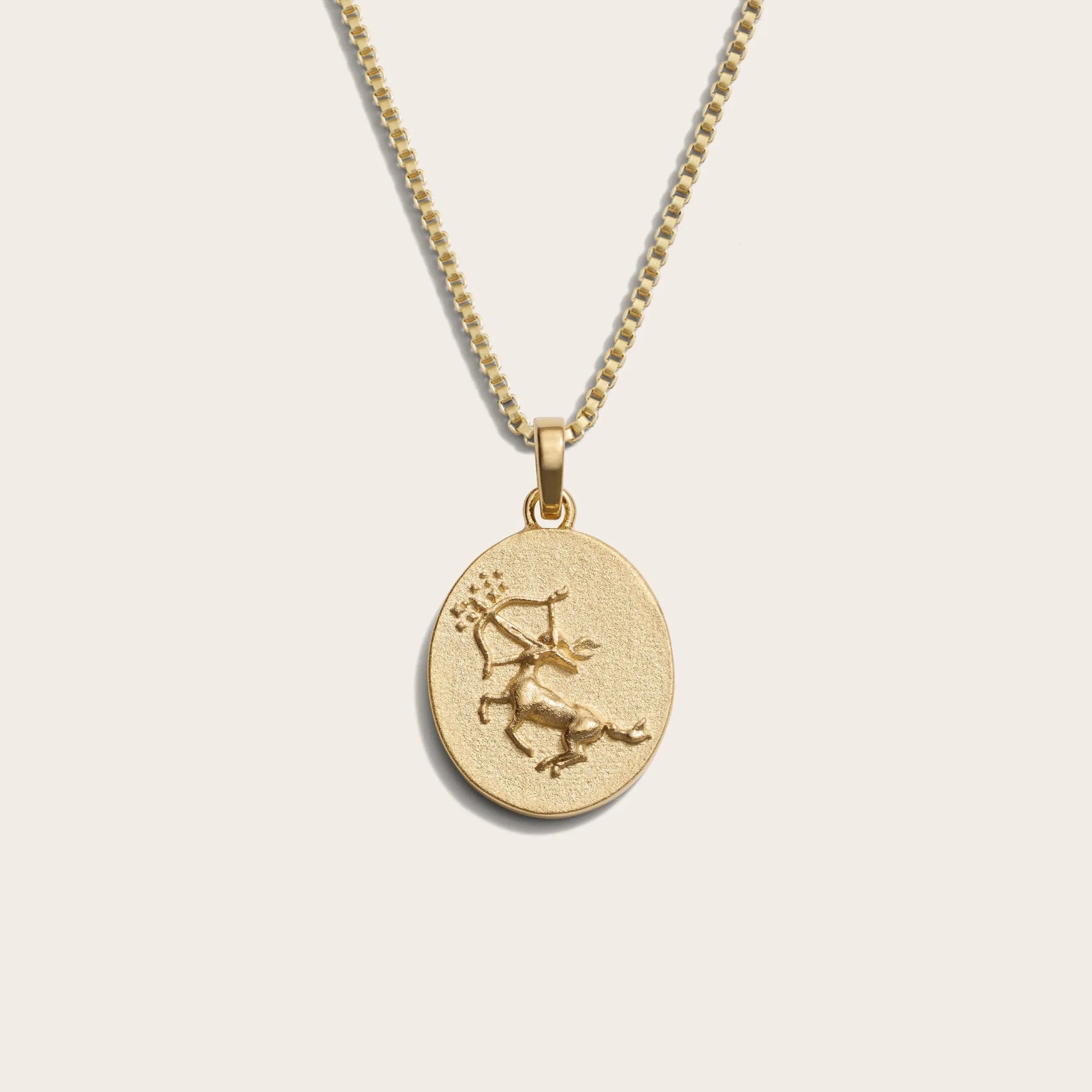Awe Inspired - Zodiac Goddess Necklace - 14K Yellow Gold Vermeil Sagittarius Standard