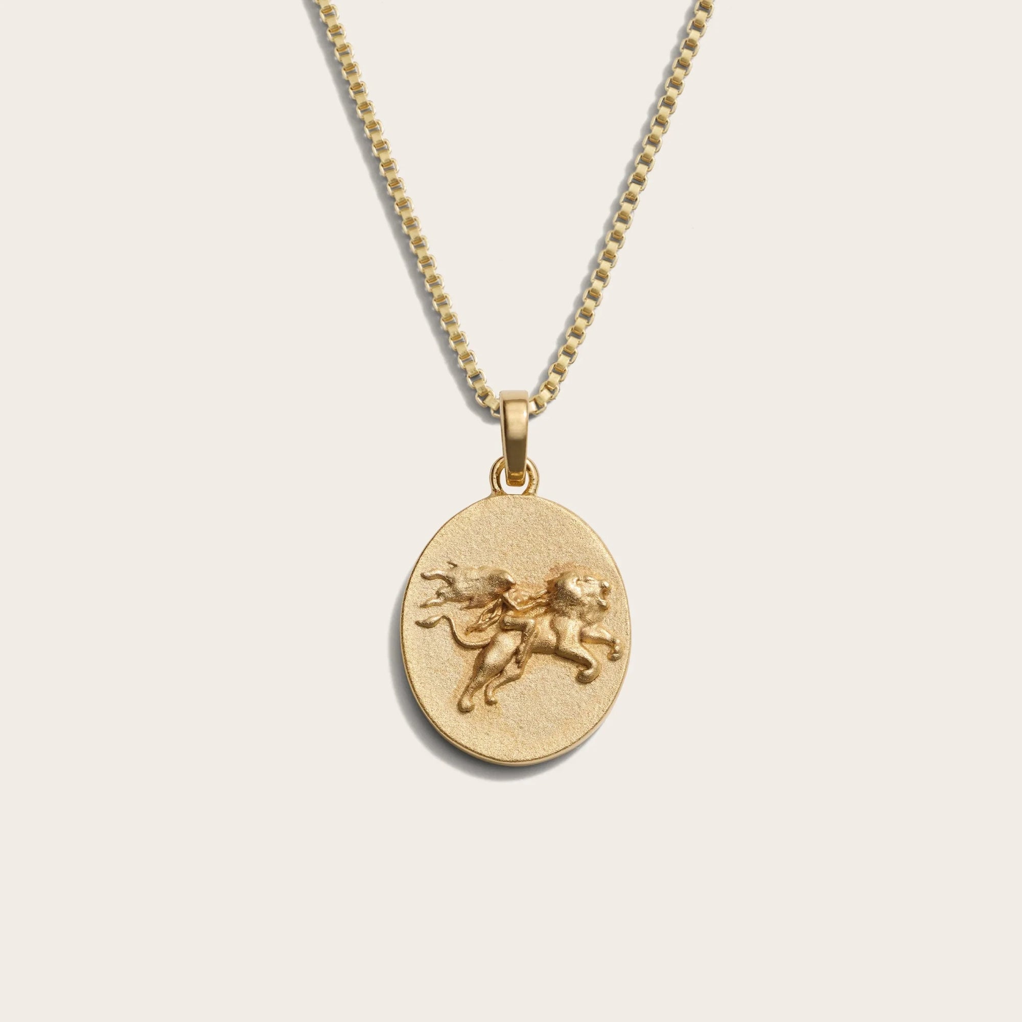 Awe Inspired - Zodiac Goddess Necklace - 14K Yellow Gold Vermeil Leo Standard