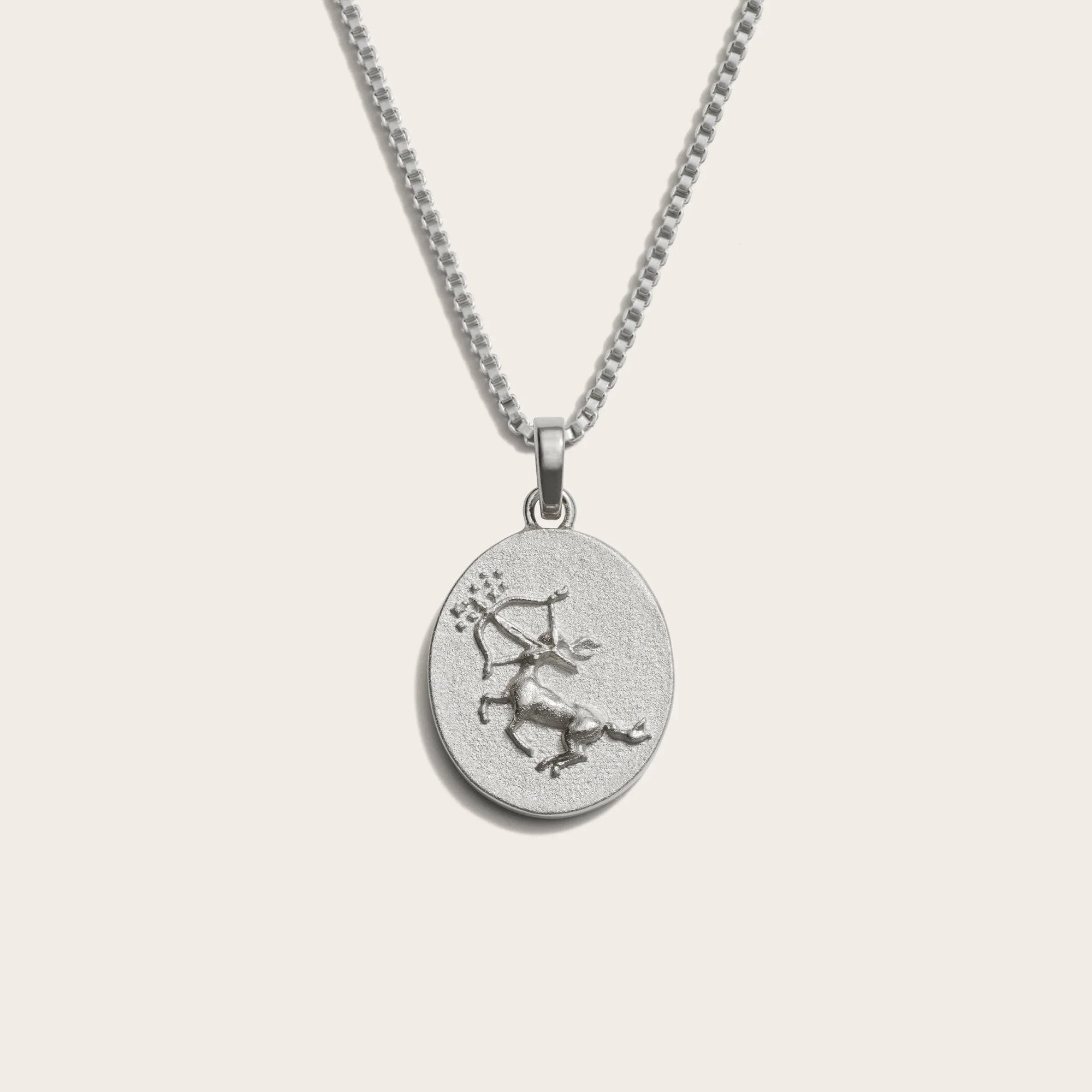Awe Inspired - Zodiac Goddess Necklace - 925 Sterling Silver Sagittarius Standard