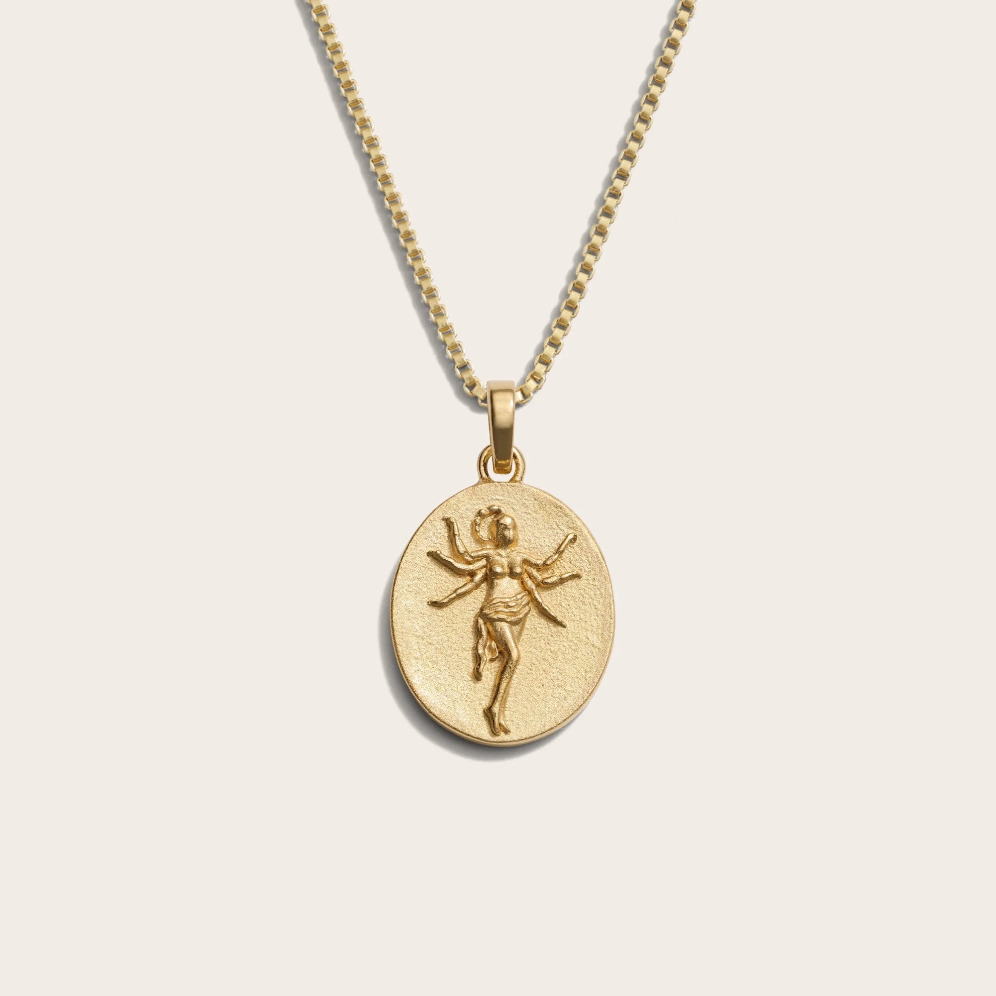 Awe Inspired - Zodiac Goddess Necklace - 14K Yellow Gold Vermeil Scorpio Standard