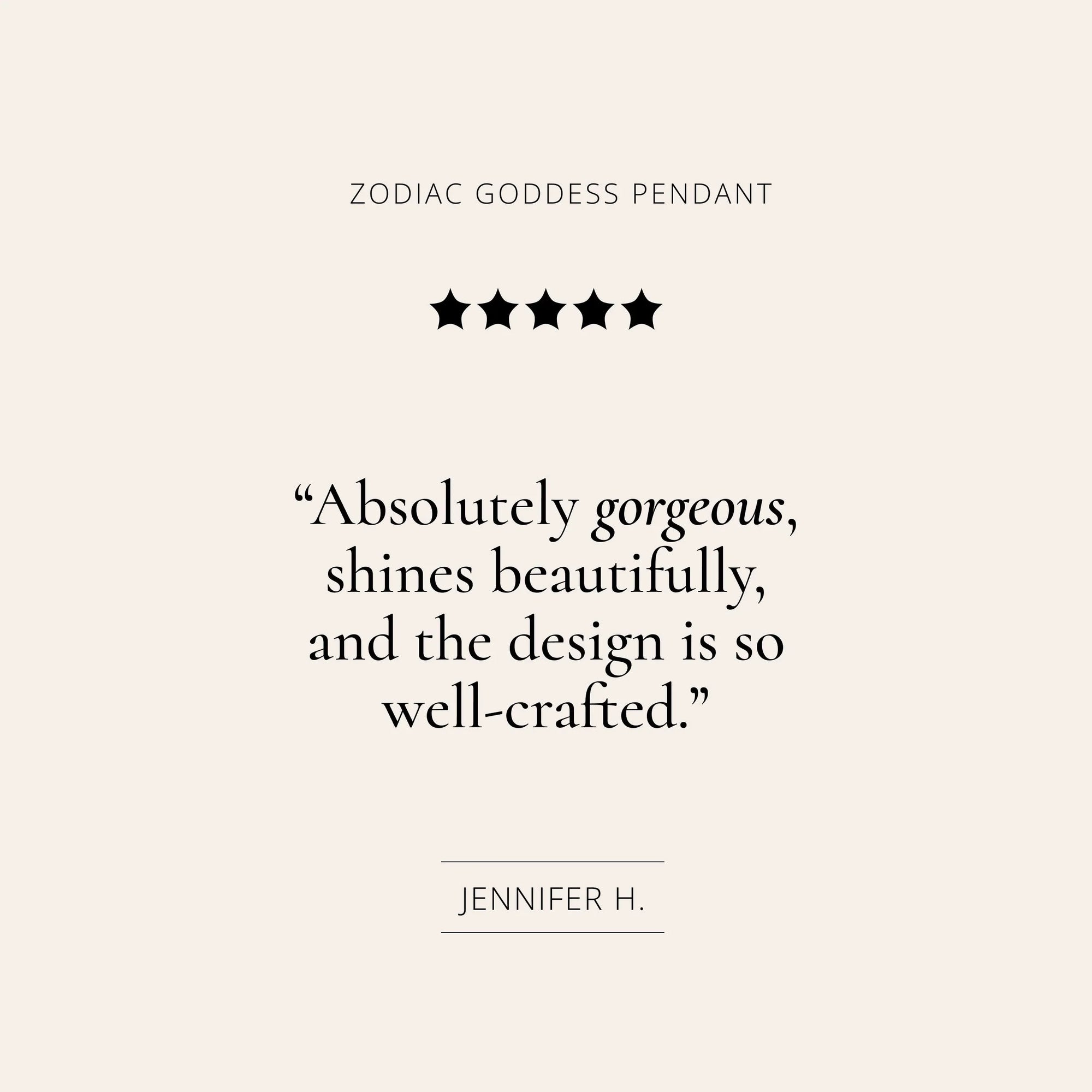 Awe Inspired - Zodiac Goddess Necklace -