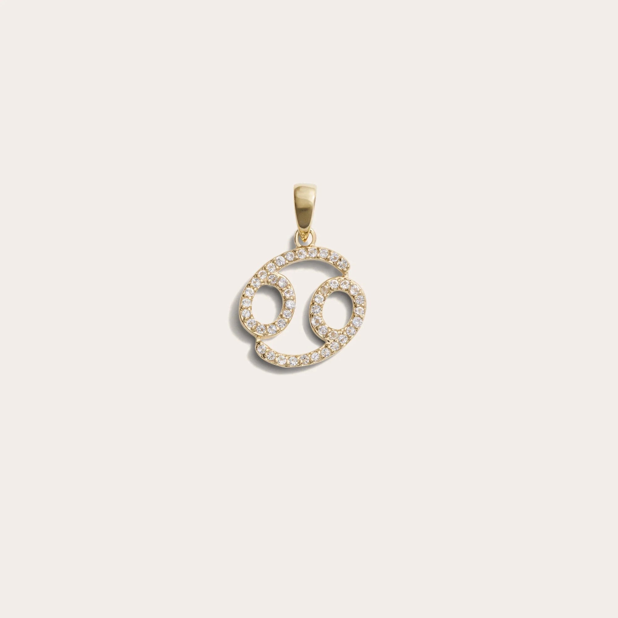 Awe Inspired - Zodiac Gemstone Amulet - 14K Yellow Gold Vermeil Cancer Mini