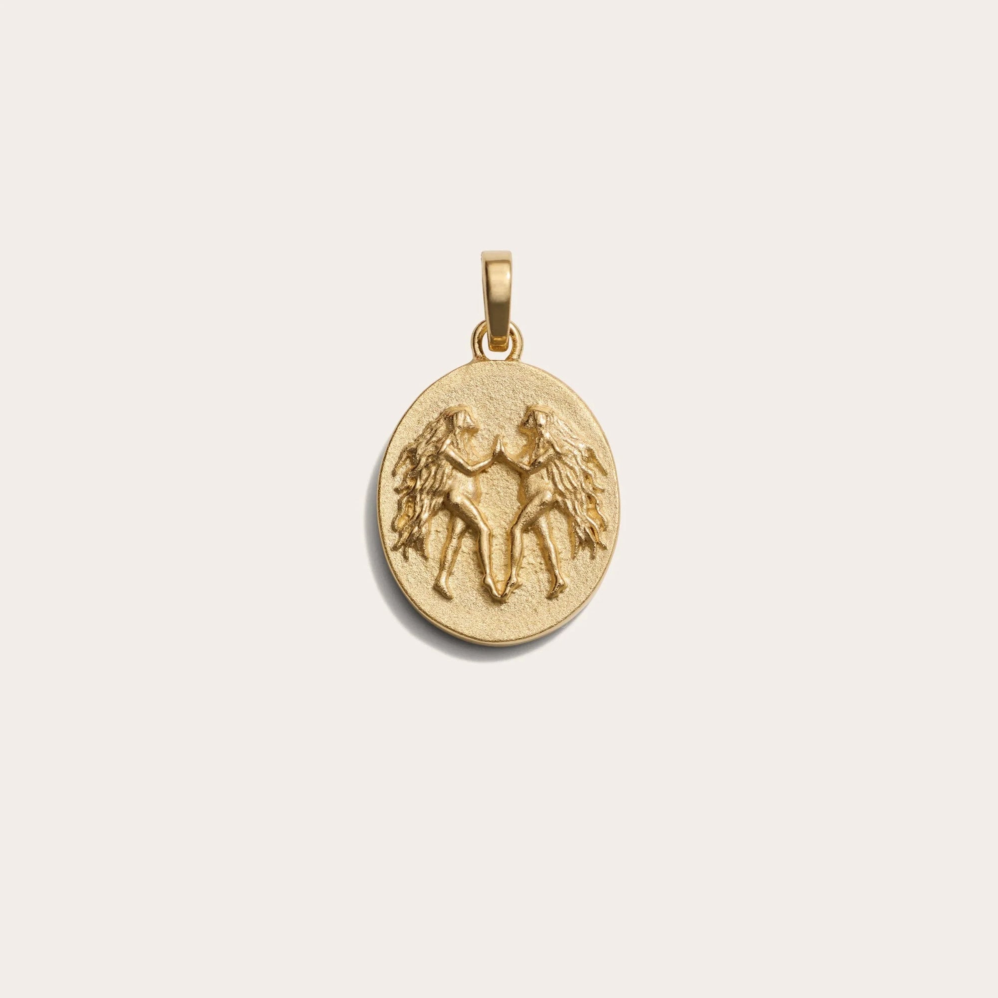 Awe Inspired - Zodiac Goddess Pendant - 14K Yellow Gold Vermeil Gemini Standard