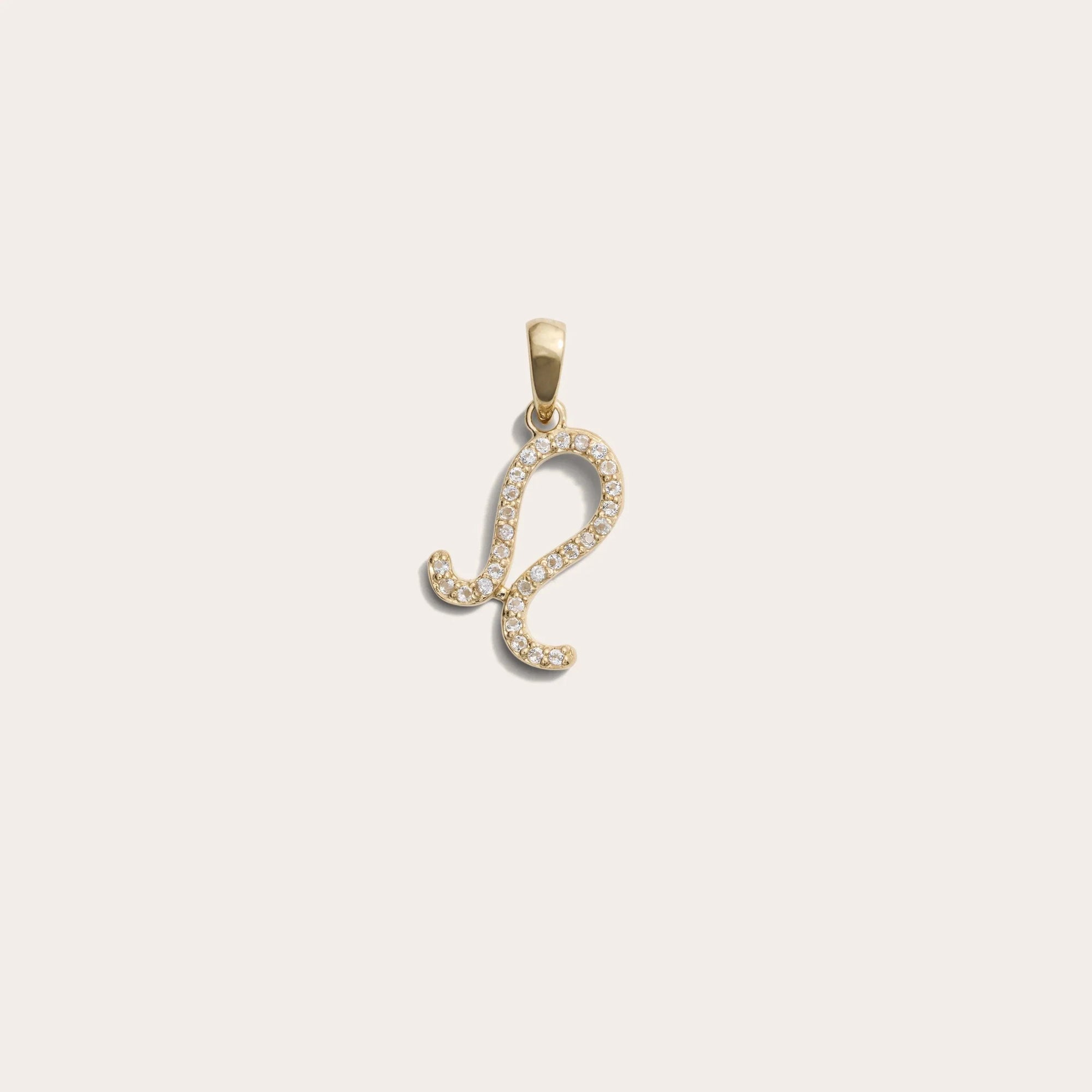 Awe Inspired - Zodiac Gemstone Amulet - 14K Yellow Gold Vermeil Leo Mini