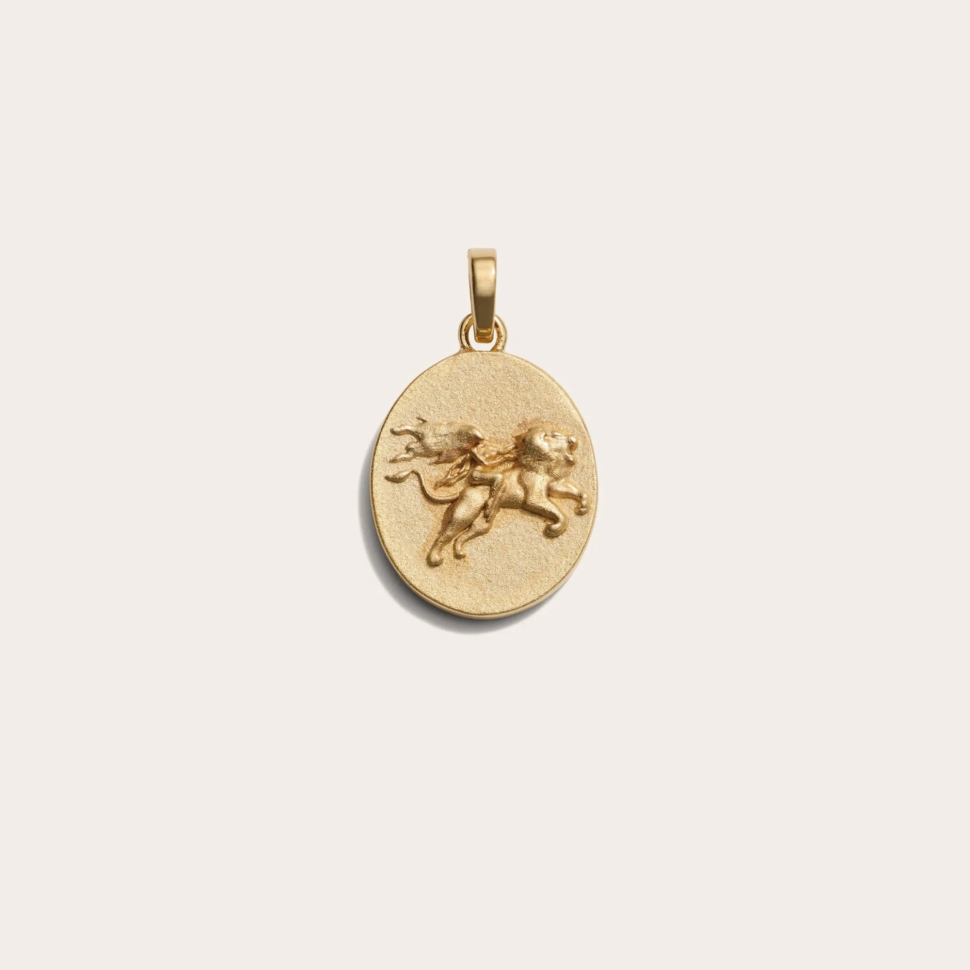 Awe Inspired - Zodiac Goddess Pendant - 14K Yellow Gold Vermeil Leo Standard