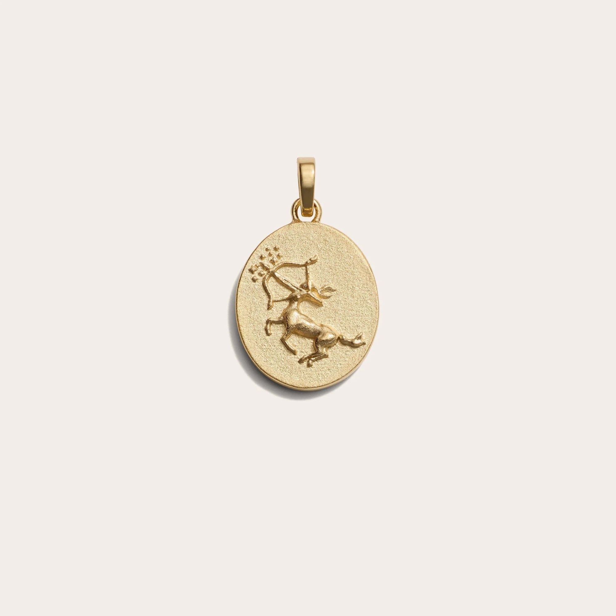 Awe Inspired - Zodiac Goddess Pendant - 14K Yellow Gold Vermeil Sagittarius Standard