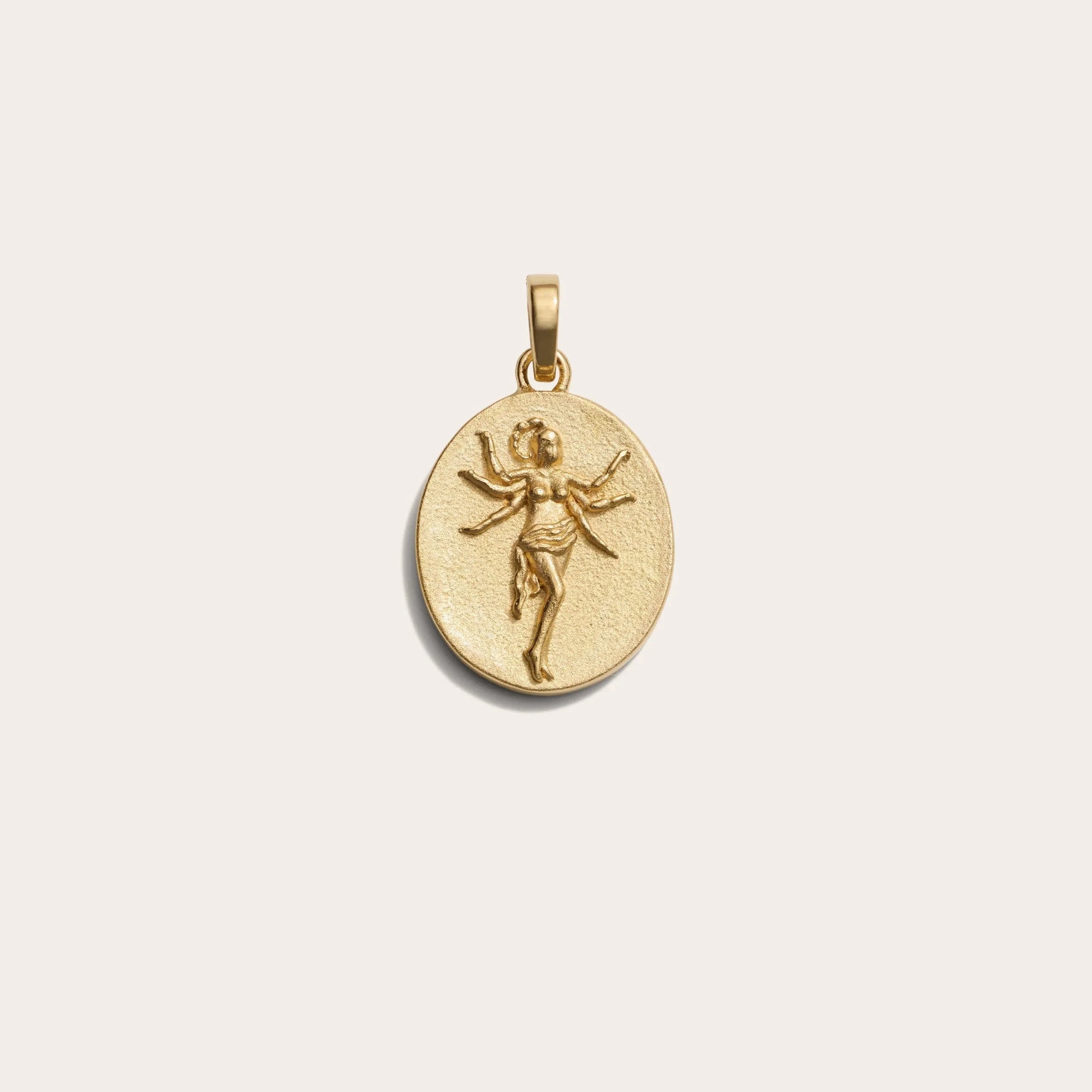 Awe Inspired - Zodiac Goddess Pendant - 14K Yellow Gold Vermeil Scorpio Standard