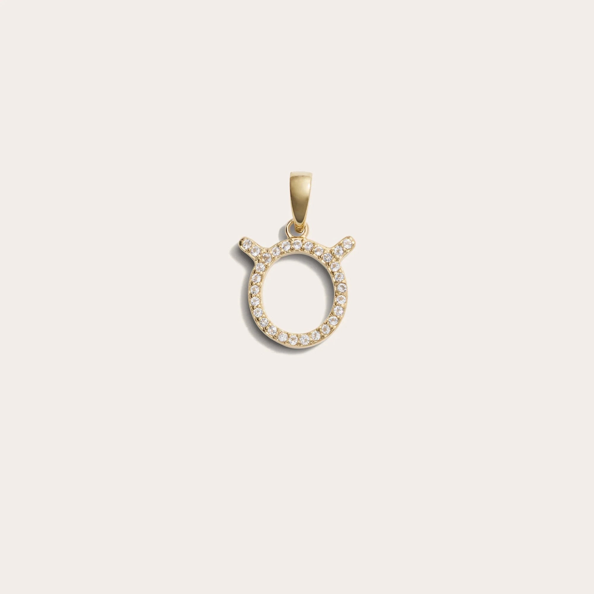 Awe Inspired - Zodiac Gemstone Amulet - 14K Yellow Gold Vermeil Taurus Mini