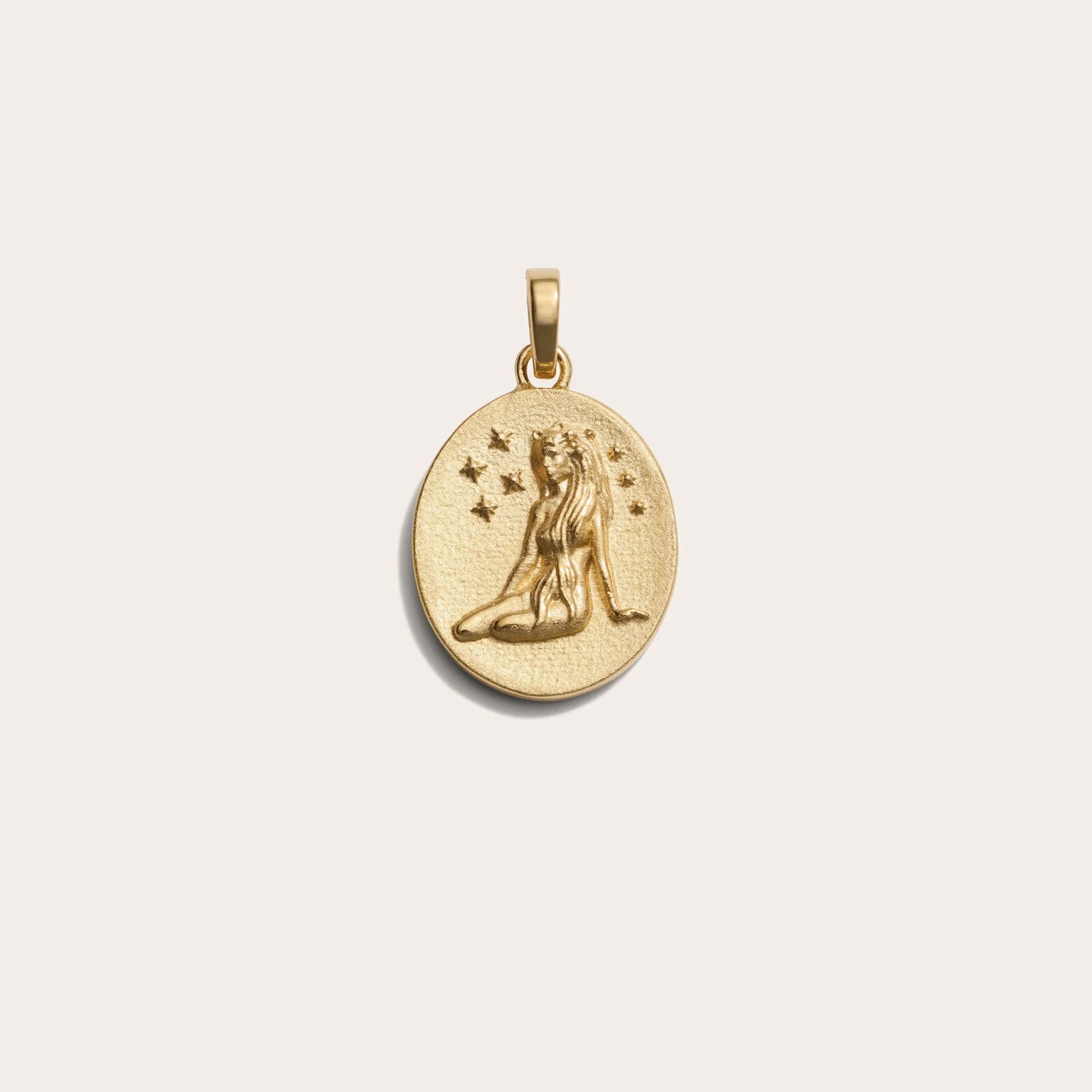Awe Inspired - Zodiac Goddess Pendant - 14K Yellow Gold Vermeil Virgo Standard