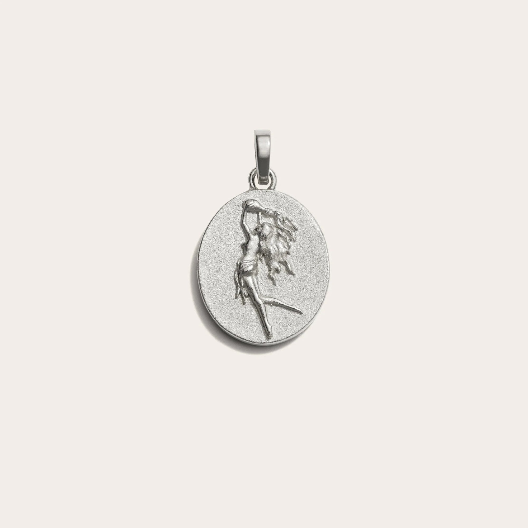 Awe Inspired - Zodiac Goddess Pendant - 925 Sterling Silver Aquarius Standard