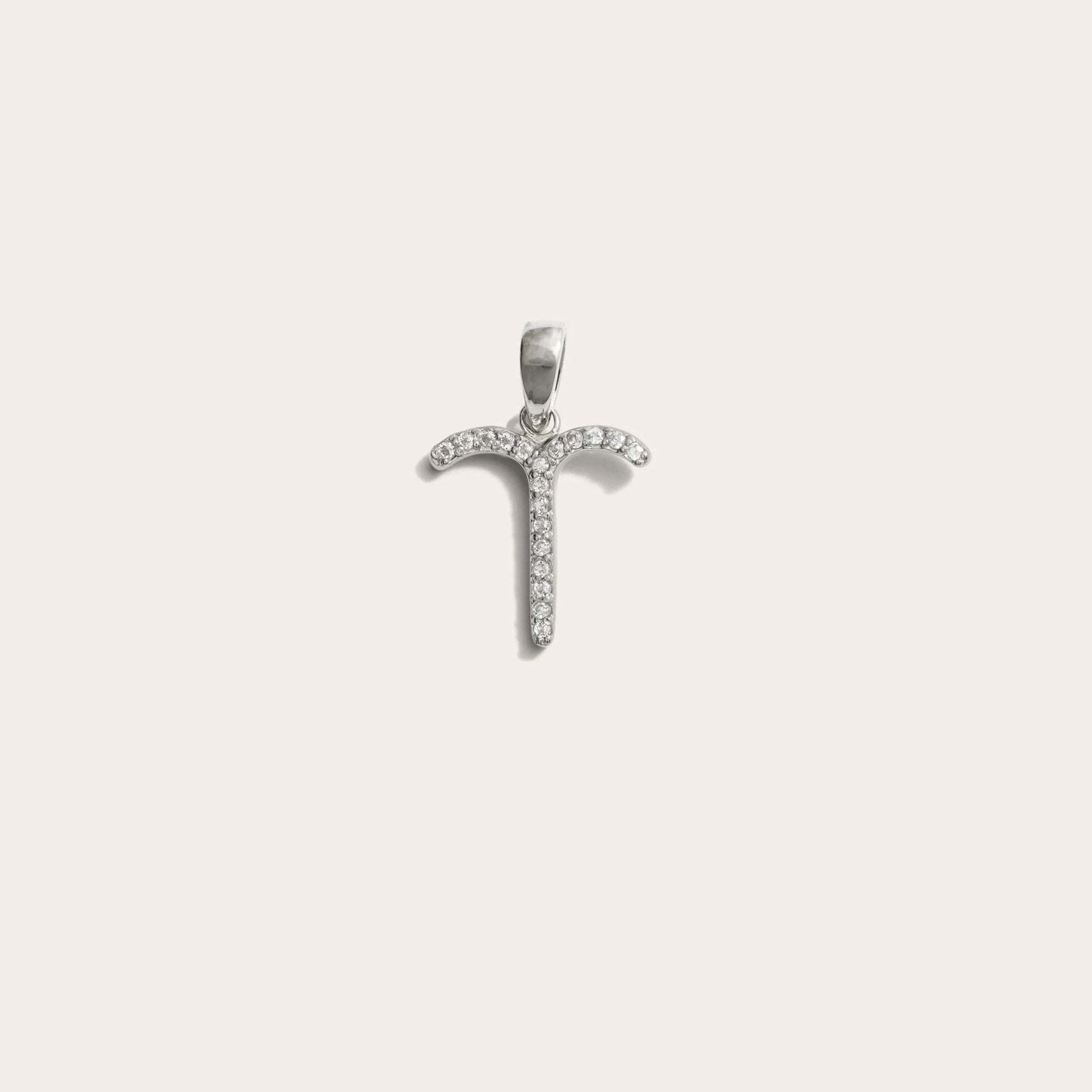Awe Inspired - Zodiac Gemstone Amulet - 925 Sterling Silver Aries Mini