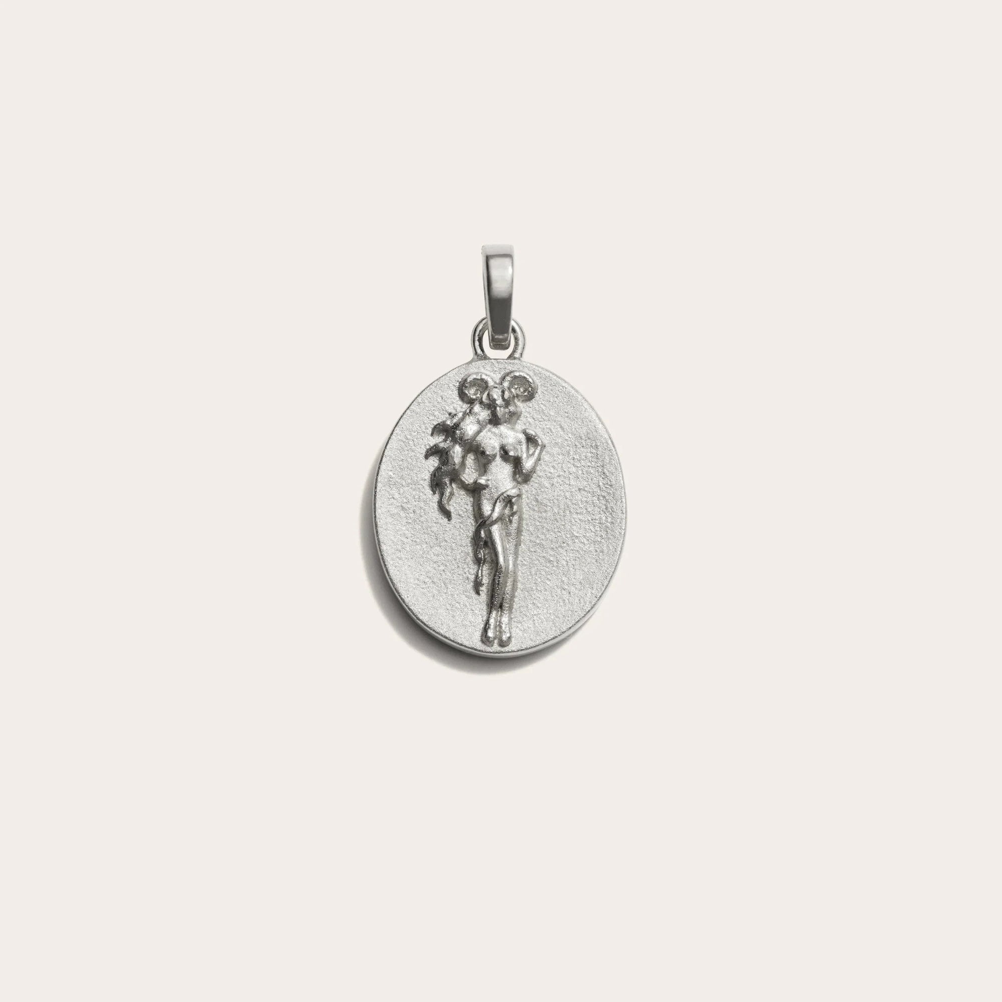 Awe Inspired - Zodiac Goddess Pendant - 925 Sterling Silver Aries Standard