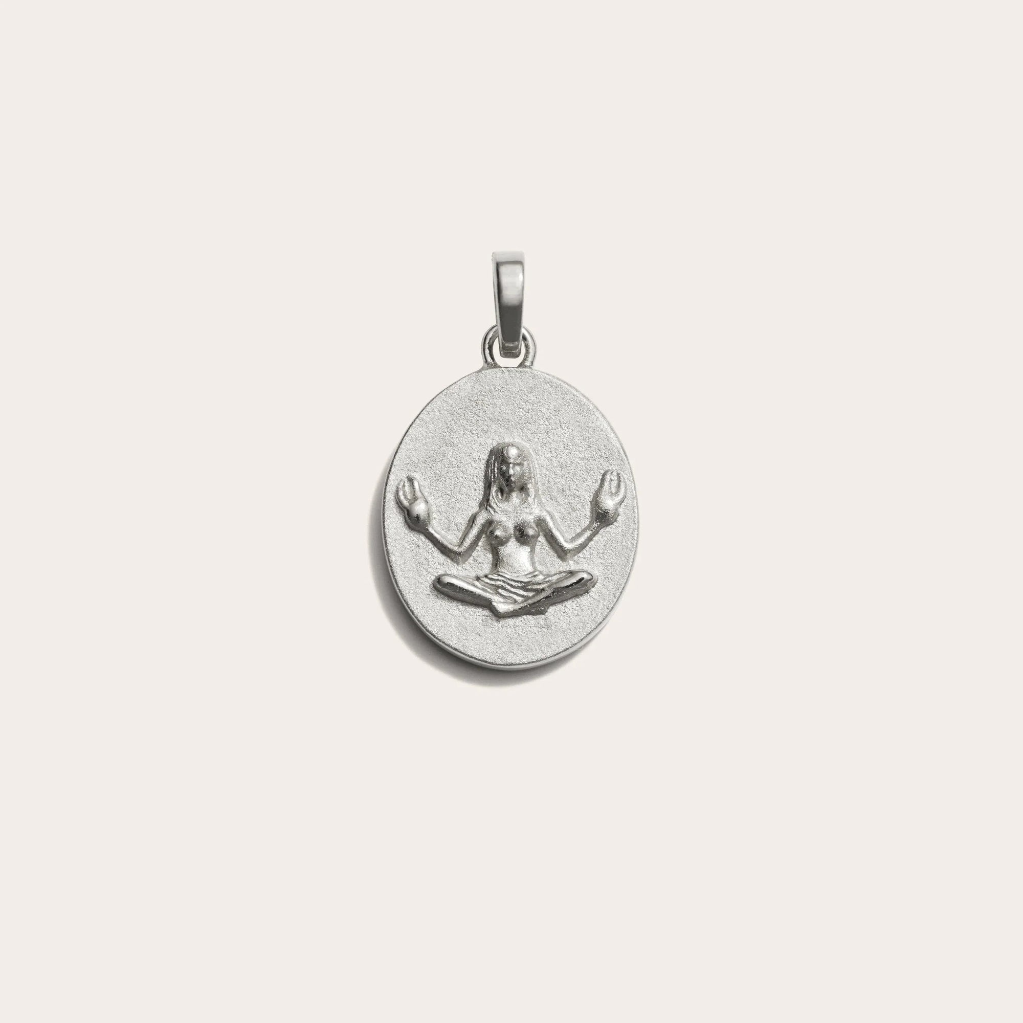 Awe Inspired - Zodiac Goddess Pendant - 925 Sterling Silver Cancer Standard