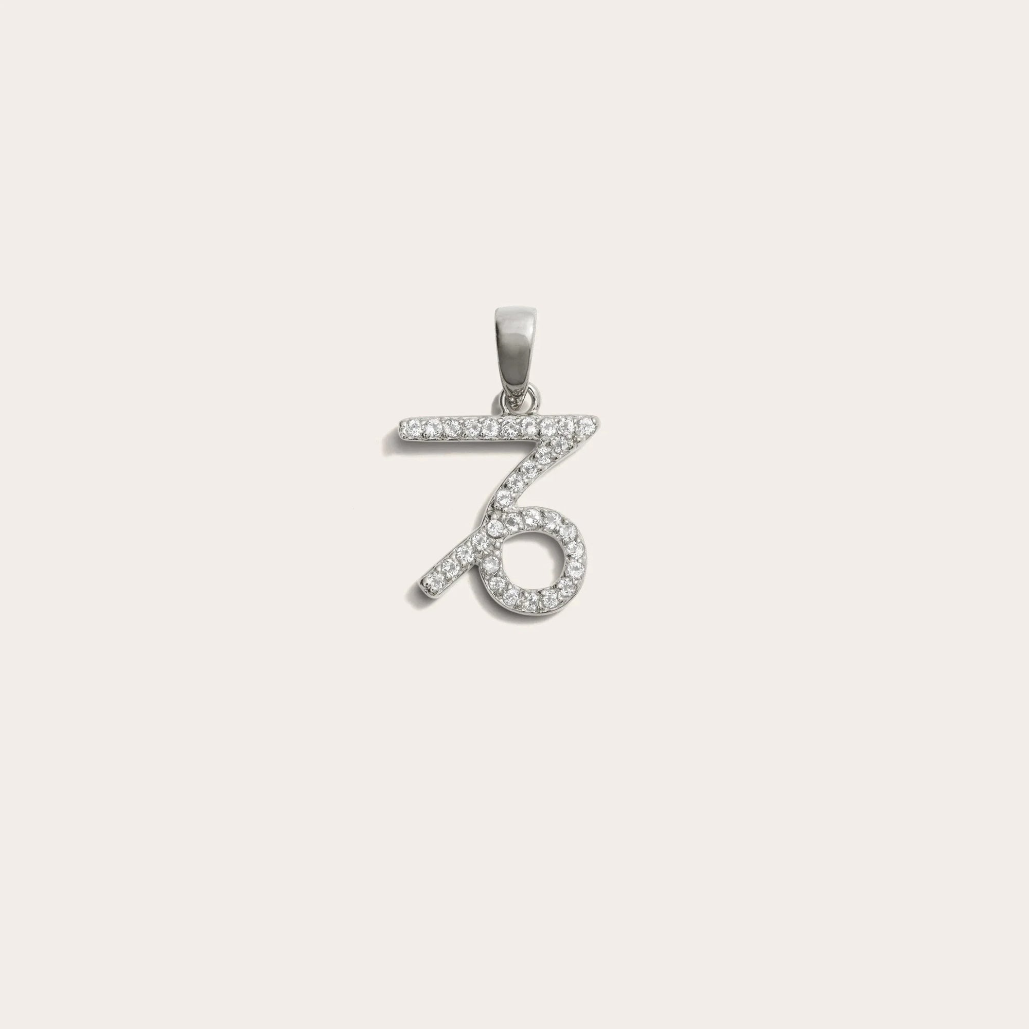 Awe Inspired - Zodiac Gemstone Amulet - 925 Sterling Silver Capricorn Mini