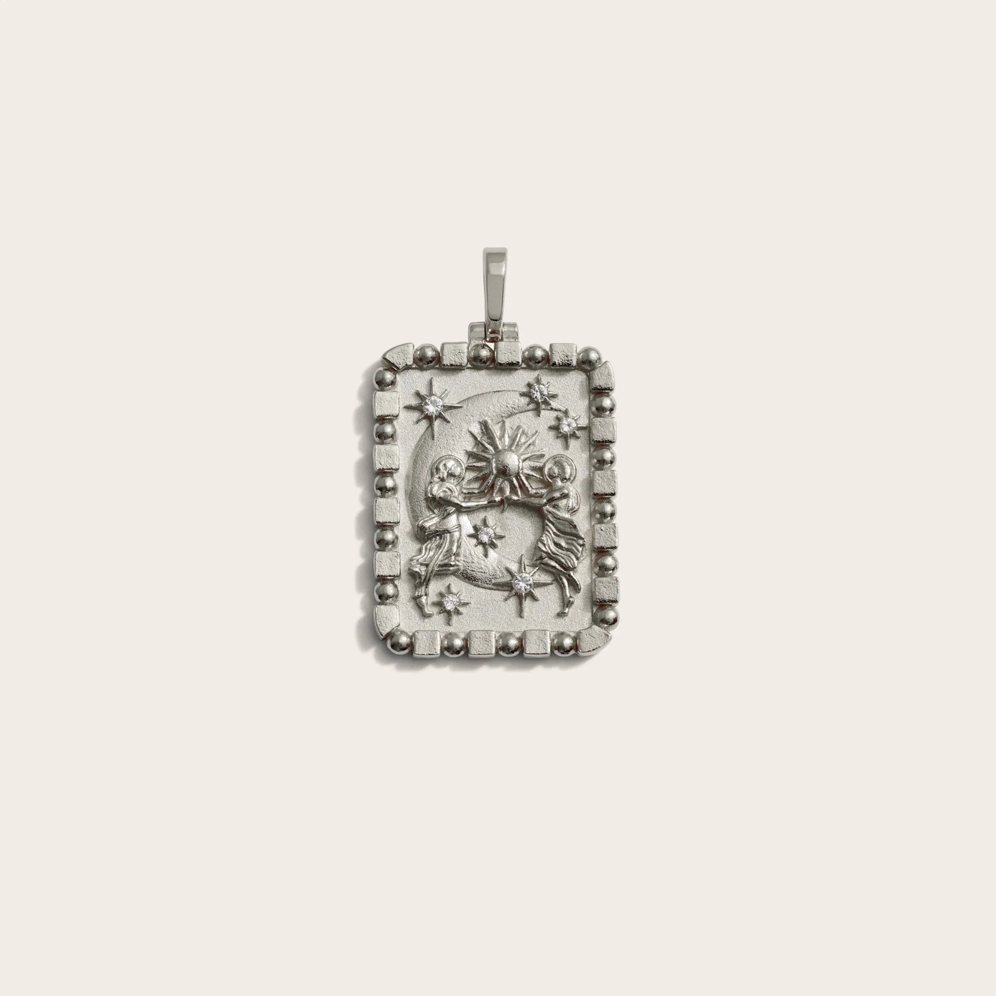 Awe Inspired - Celestial Duo Pendant - 925 Sterling Silver