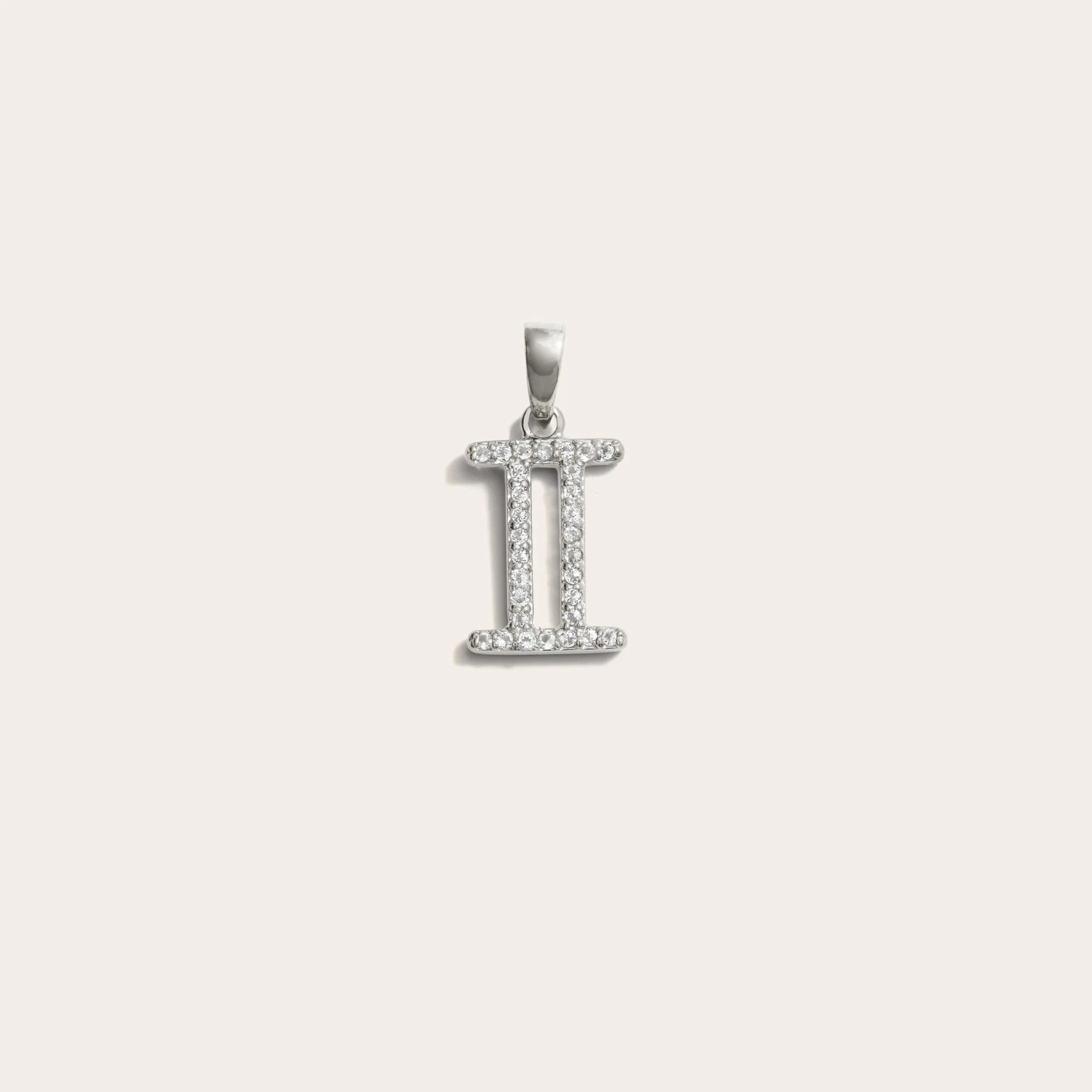 Awe Inspired - Zodiac Gemstone Amulet - 925 Sterling Silver Gemini Mini