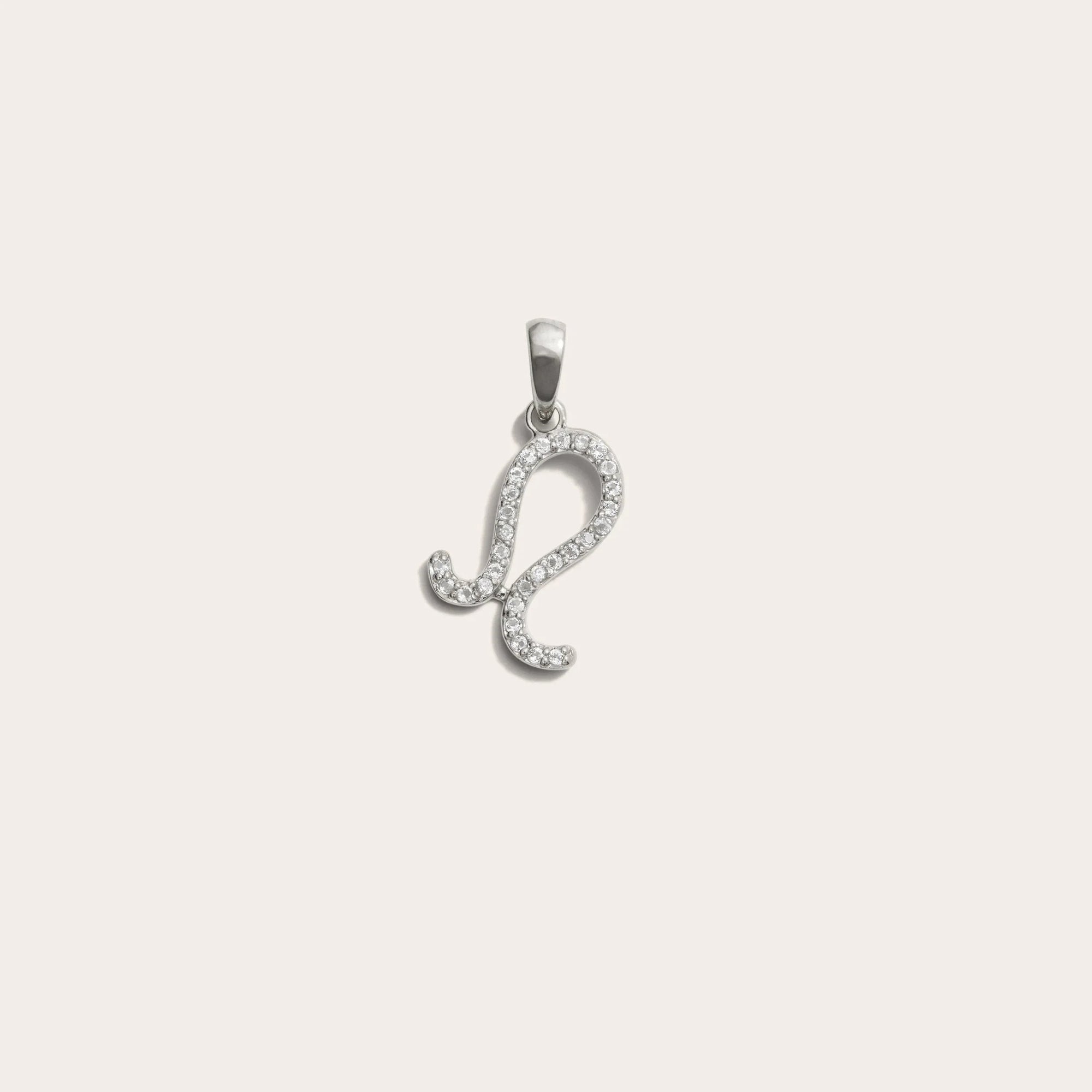 Awe Inspired - Zodiac Gemstone Amulet - 925 Sterling Silver Leo Mini