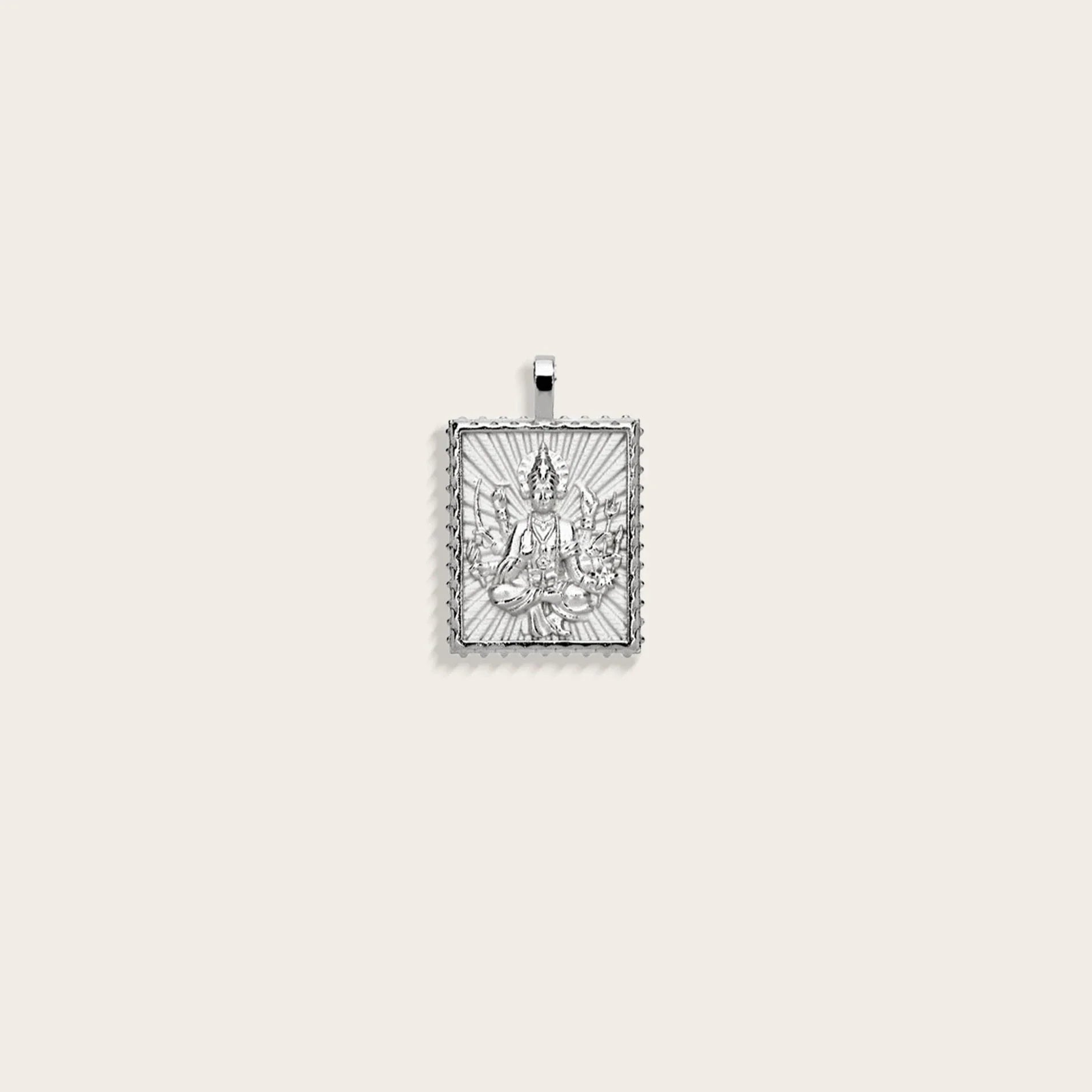 Awe Inspired - Mini Durga Tablet - 925 Sterling Silver Mini